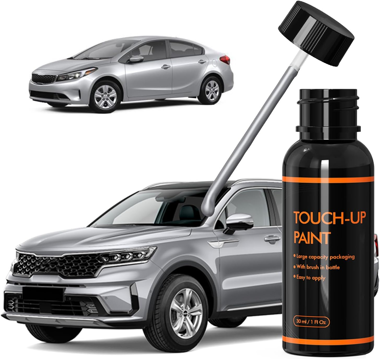4SS Silky Silver Touch up Paint for Kia, DIY Car Paint Scratch Repair Kit, Automotive Paints, Quick & Easy Fix Scratch Repair for Forte/Sportage/Sorento/Soul/Carnival/Niro/Seltos/Rio/Optima image number 3
