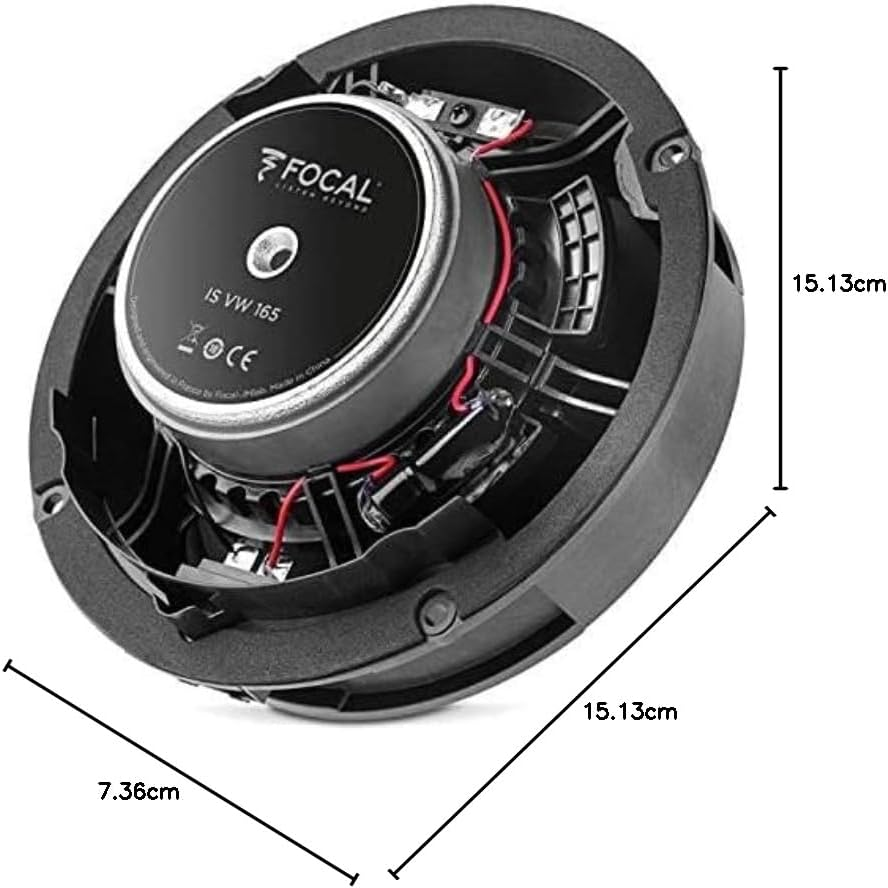Focal ISVW165 inside 16.5 Cm 2-Way Compo Speaker Compatible with Audi, Seat, Skoda, Volkswagen VW image number 1