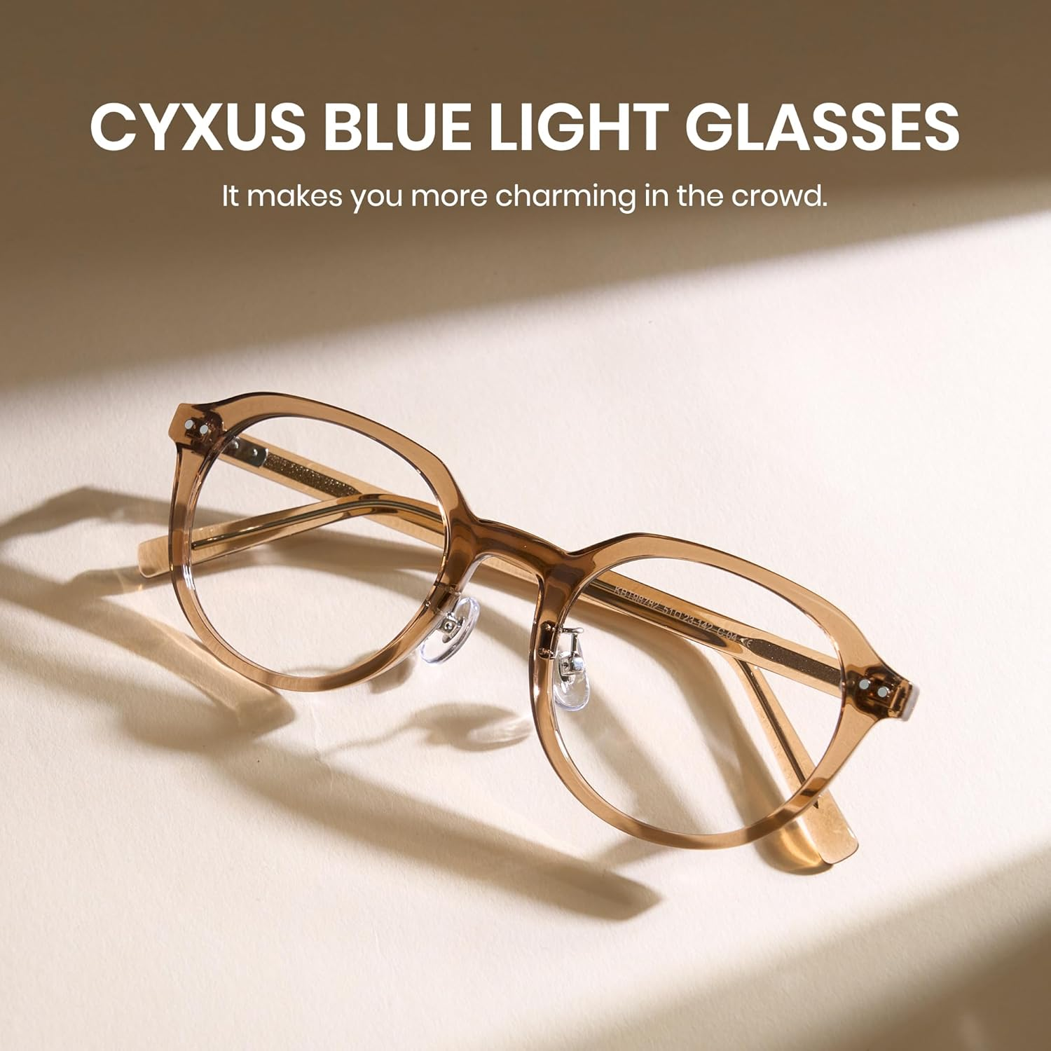 Cyxus Blue Light Glasses for Women Men Computer Eyeglasses Relieve Eye Fatigue for Computer Screens - Black image number 4