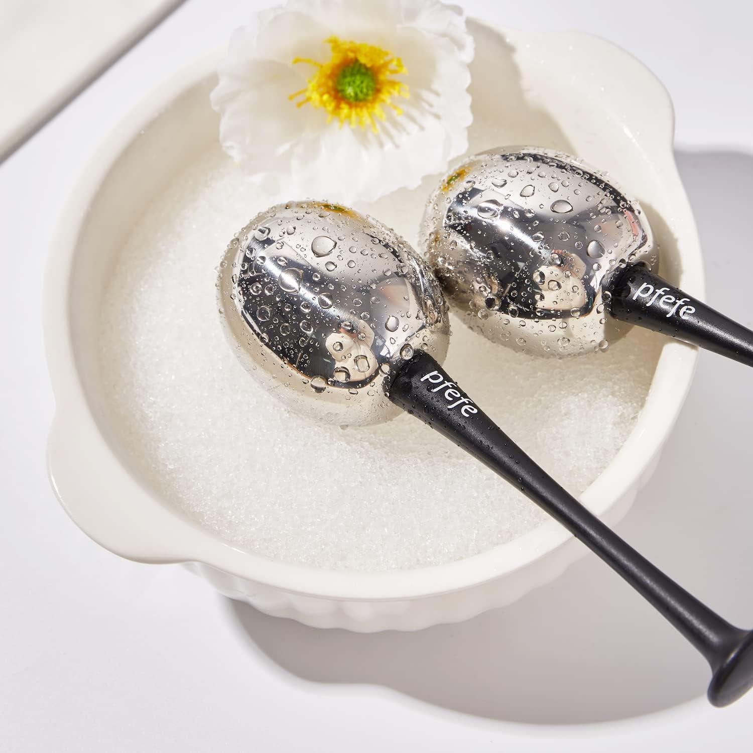 Ice Globes Facial Skin Care Tools for Women Face & Eyes, Stainless Steel Face Massage Beauty Cryo Roller with Storage Case, Christmas/Valentines Day for Girlfriend image number 2