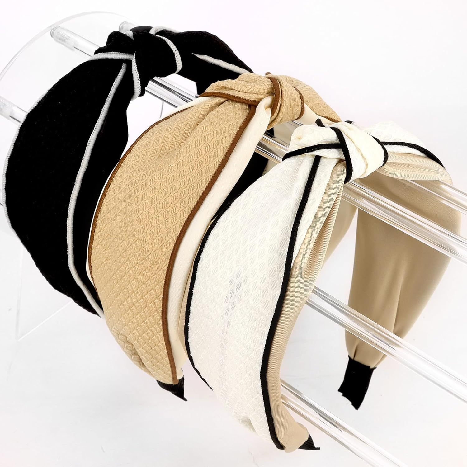 EXIPSAT Women'S Headband Set, Wide Headband & Hair Band, Colourful Hair Accessories with Wrap Look for Women, Pack of 3 image number 6