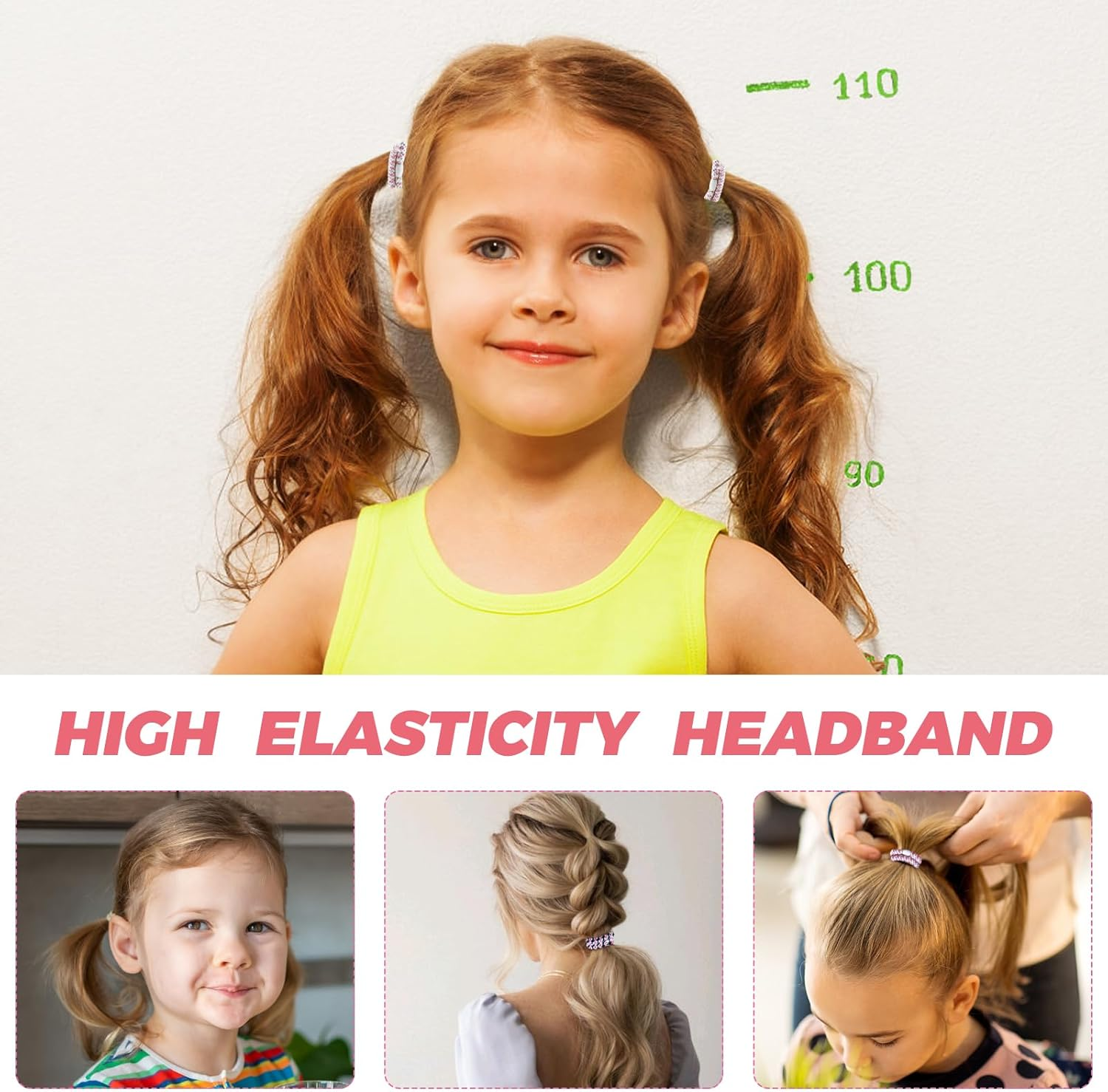 Pack of 15 Hair Bobbles Women'S Braided Elastic Hair Bands Soft Braid Bobbles for Girls Anti-Stress Hair Band Bracelet for Thick Hair Simple Hair Accessories for Everyday Sports and Yoga (Pink & Brown