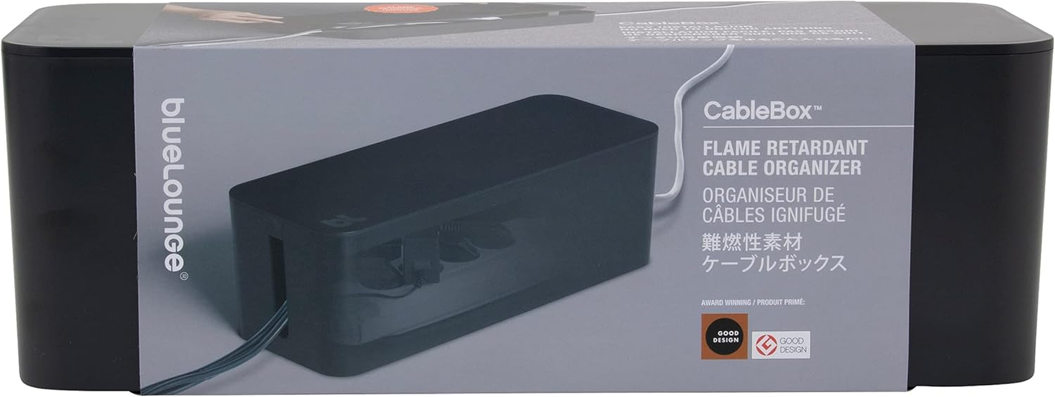 Bluelounge Cablebox, Black, (CB-01-BL) image number 2