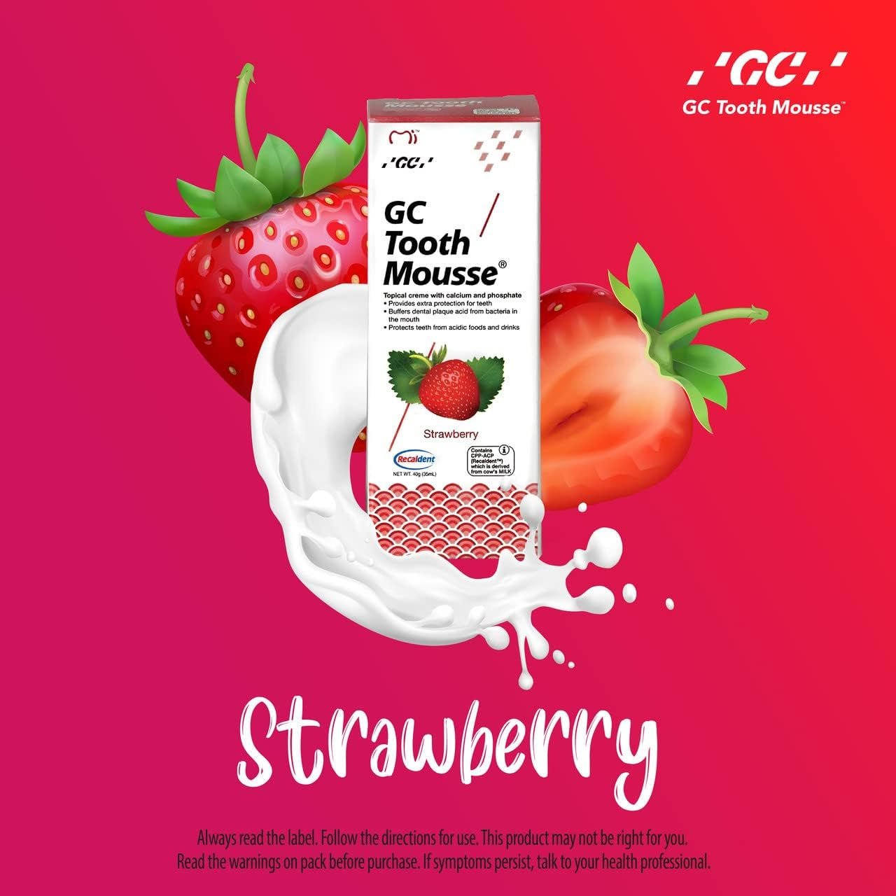 GC Tooth Mousse 40 G, Strawberry image number 5
