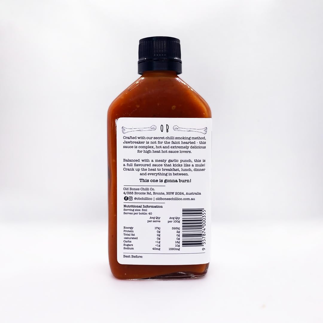Old Bones Chilli Co - Jawbreaker Sauce, 200Ml image number 1