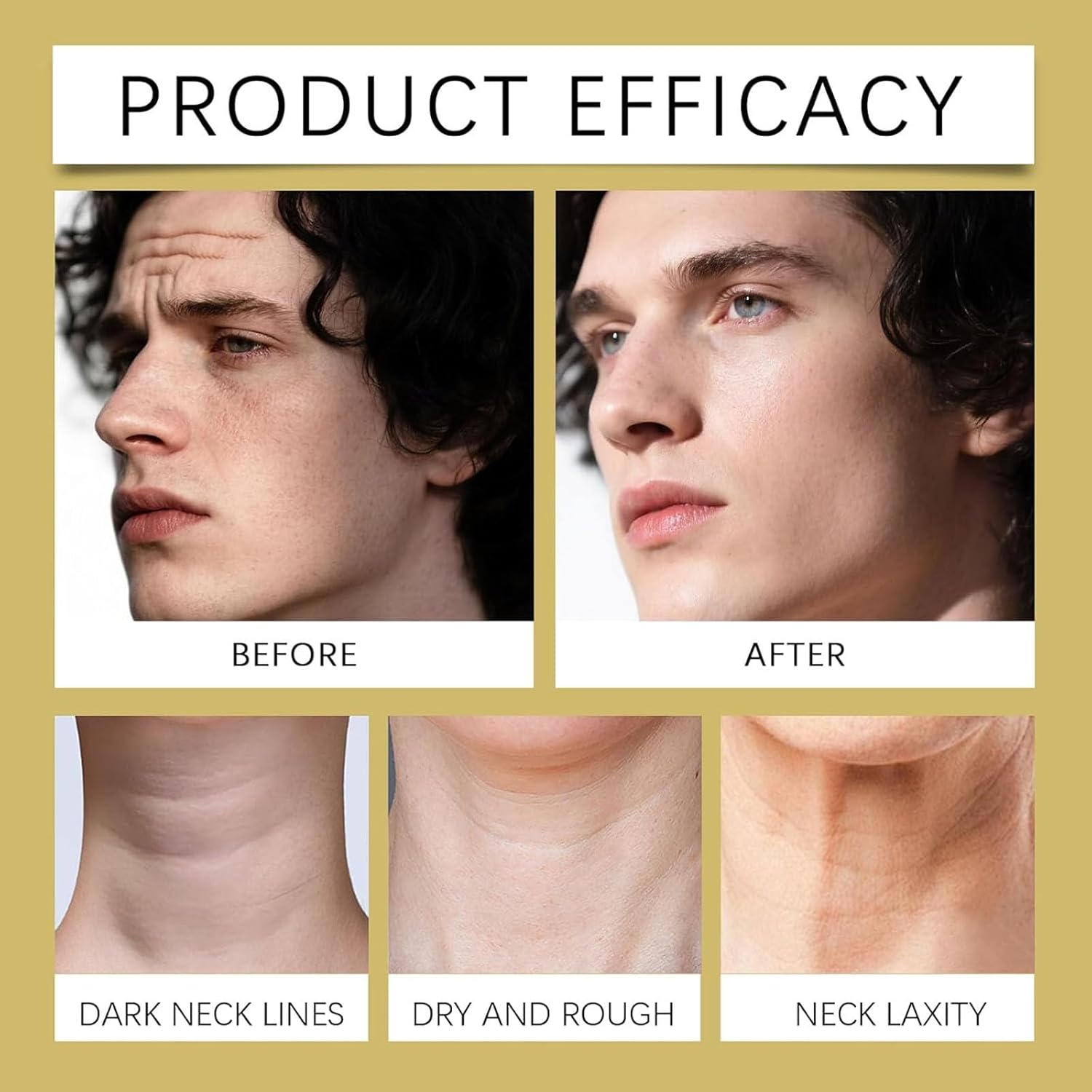 Men'S Skin Tightening Face Cream - Anti-Aging Moisturizer for Dry Skin, Reduces Wrinkles & Fine Lines, Lightweight & Non-Greasy, Soothing after Shave Lotion, Soothing Skin (2Pcs) - 2Pcs image number 6