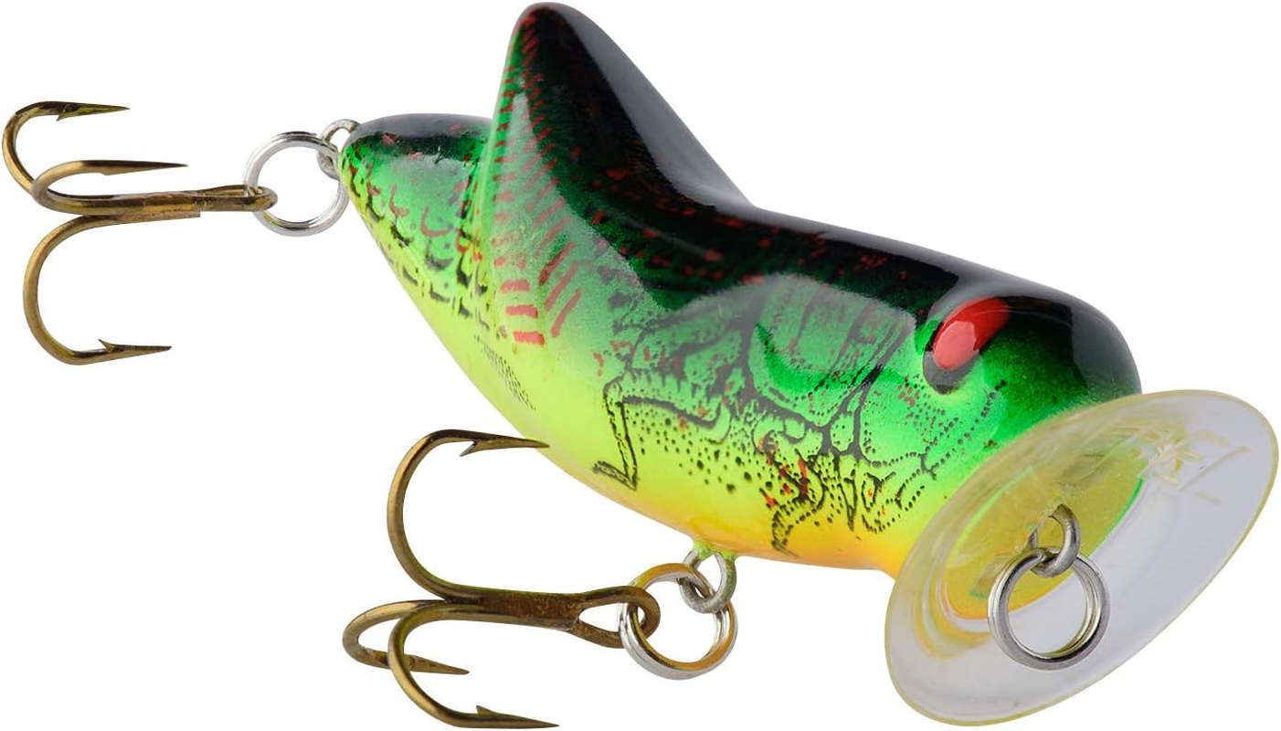 Rebel Crick Hopper Popper Fishing Lure - Fire Tiger image number 1