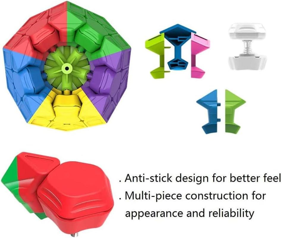Willking Qiyi Megaminx Speed Cube Sculpted Stickerless 3X3 Pentagonal Dodecahedron Speed Cube Puzzle Toy (Qiheng S Version) image number 6