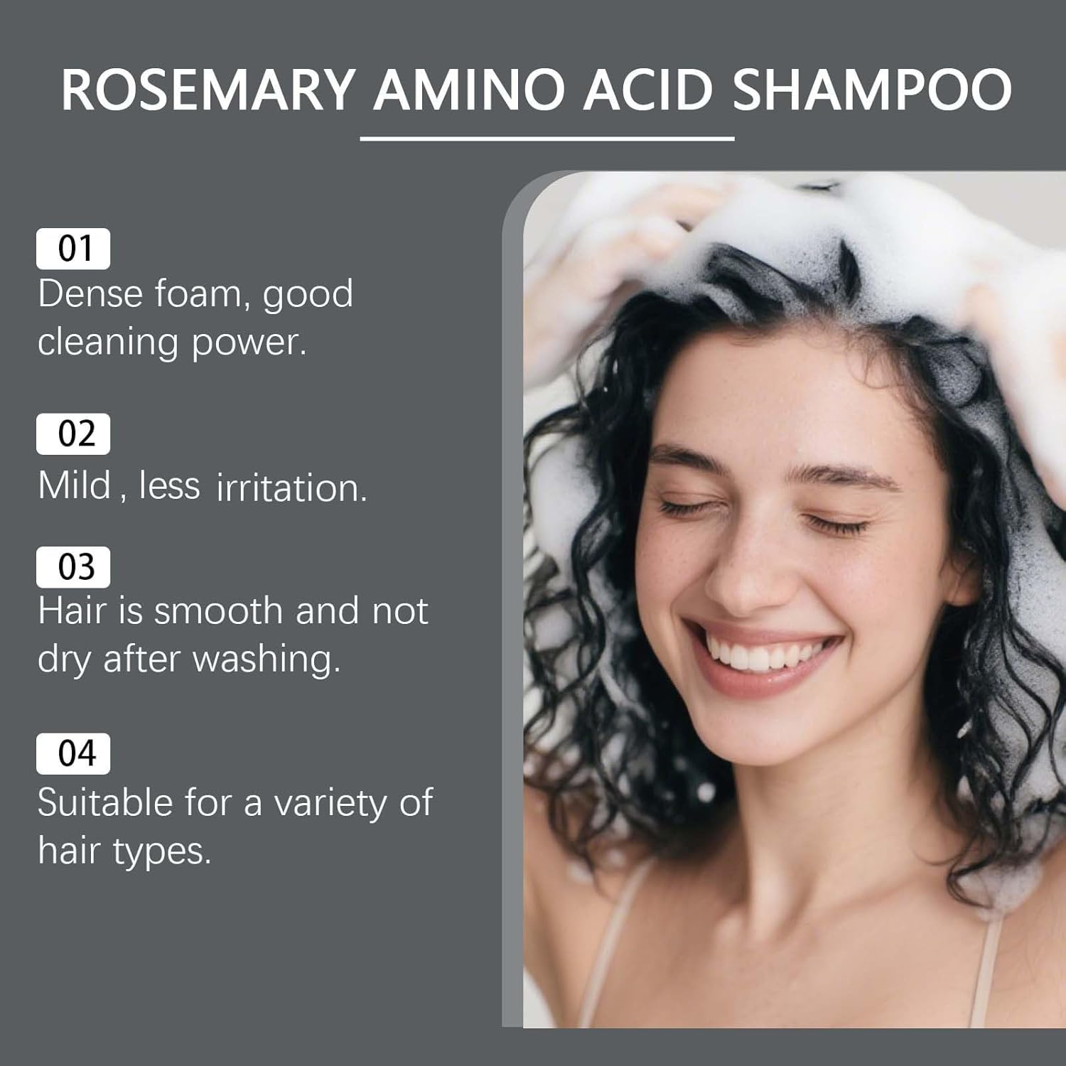 Rosemary Hair Shampoo for Thinning Hair Women and Men,Volumizing & Clarifying Shampoo for Daily Care,Routine Wellness Sha/Mpoo,Hair Sha/Mpoo Fors Women and Men,Rosemary Fo/R Thinning (5 PCS) - 3 Pcs image number 7