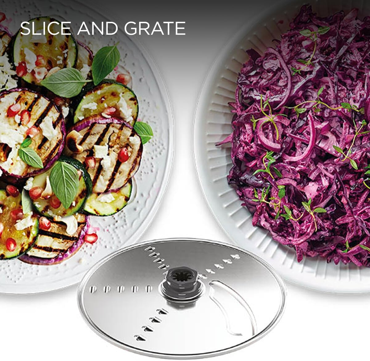 Kenwood Multipro Compact 800W Food Processor FDP300WH, White, Food Processor, 2.1L Bowl, 1.2 L Blender, Emulsifying, Knife Blade, Reversible Slicing and Grating Discs image number 3