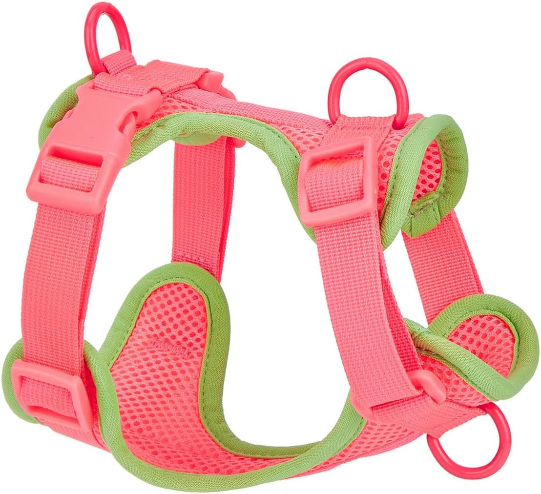 IUOUTG No Pull Lightweight Dog Harness Cute Cat Harness with Breathable Mesh Padded Soft Adjustable Puppy Harness Girl Pet Vest Harness for Small Medium Large Dogs (Purple,S) image number 4