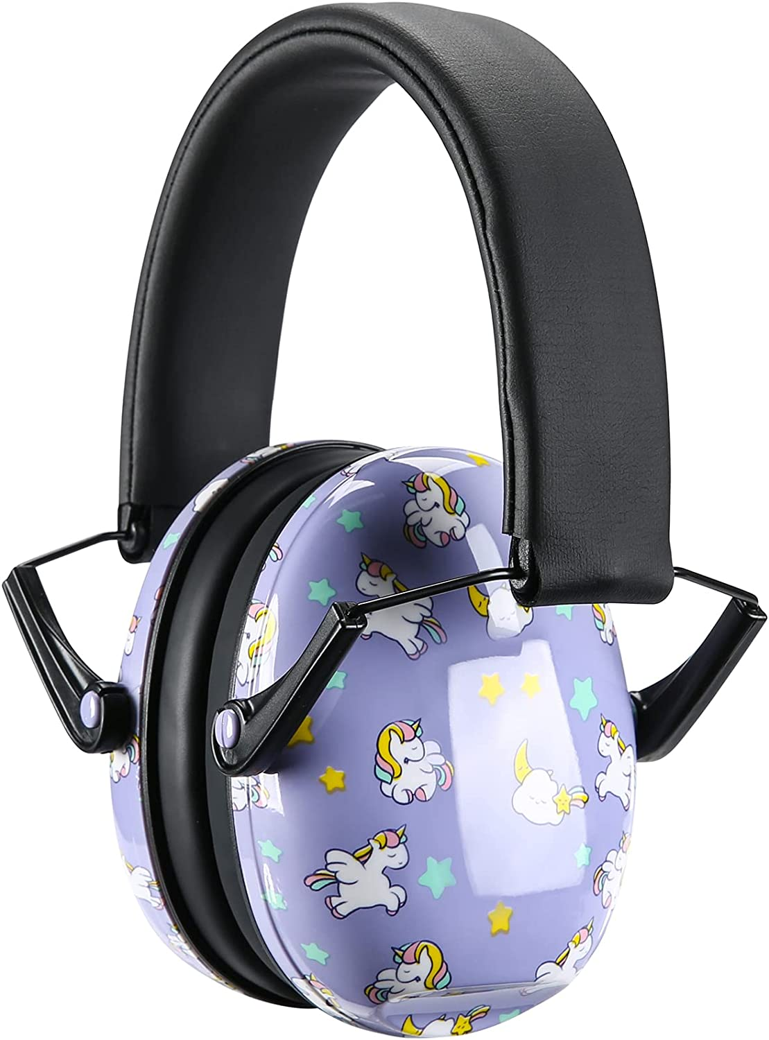 Procase Noise Cancelling Headphones for Kids Toddler, SNR 27Db Noise Reduction Ear Muffs, Hearing Protection for Monster Jam, Concerts, Fireworks, Shooting, Air Show, Autism Sensory Needs -Unicorn - 2, Black  Blue image number 2