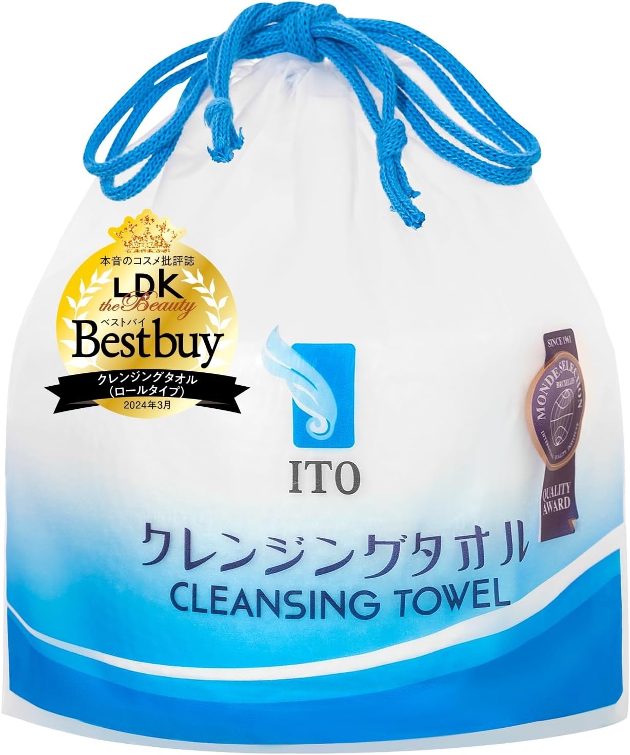 ITO Disposable Face Towel, 50 Count Ultra-Soft 1-Second Quick-Dry Face Towels, Gentle for Sensitive Dry Oily Skin, Facial Towels for Daily Cleansing Makeup Removal (1 Pack)