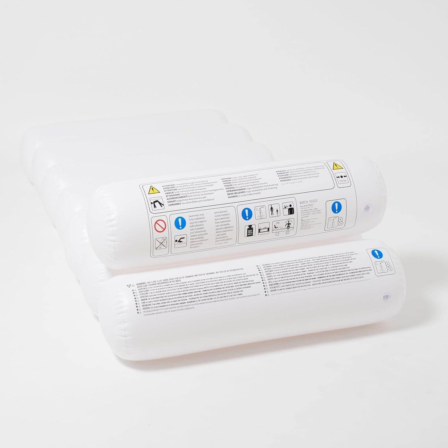 Sunnylife Luxe Tube Lilo Le Weekend - White