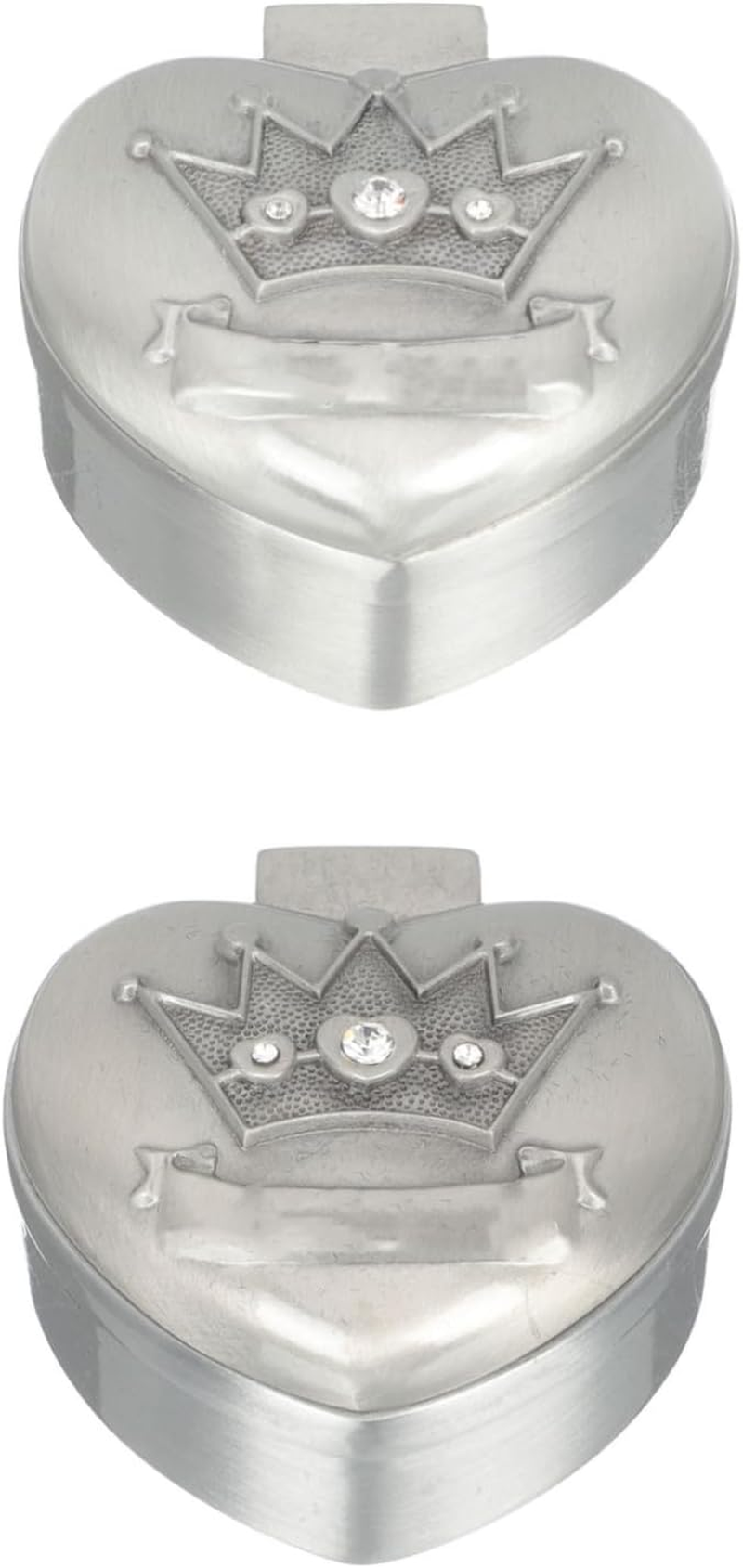 Vaguelly 2Pcs Alloy Tooth Box for Boys and Girls Keepsake Organizer Tooth Holder Storage Holder image number 2