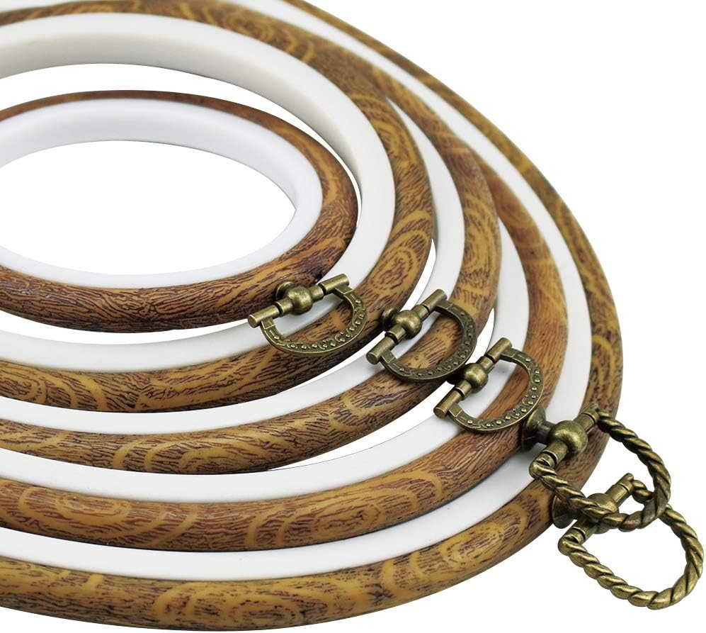 Guofa 2Pcs Resin Embroidery Hoop for Cross Stitch Embroidery Oval Hoops Arts Decoration (29Cm/11In-2Pcs) image number 4