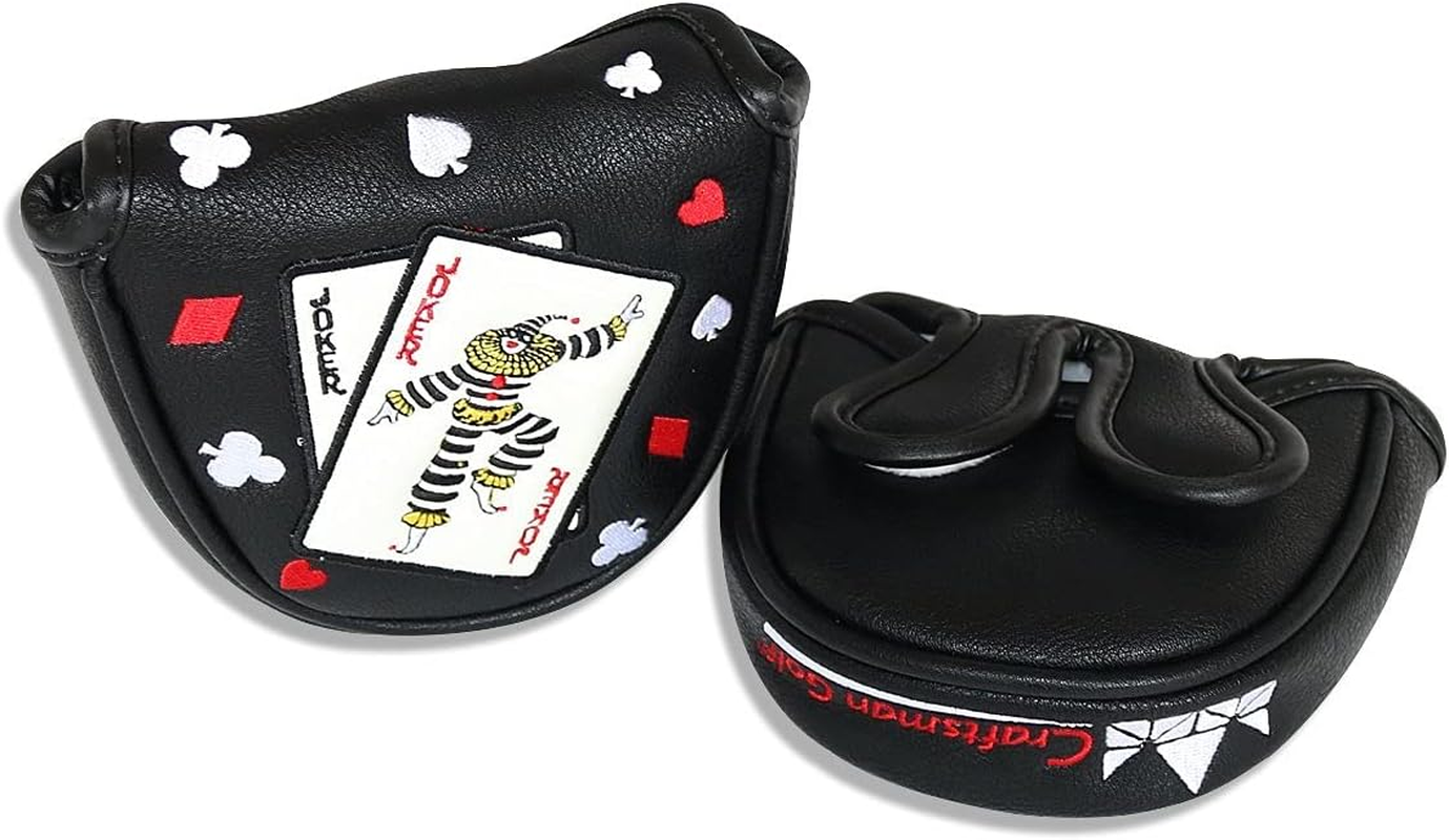 Craftsman Golf Joker Poker Game Clown Mallet Putter Cover Headcover image number 2