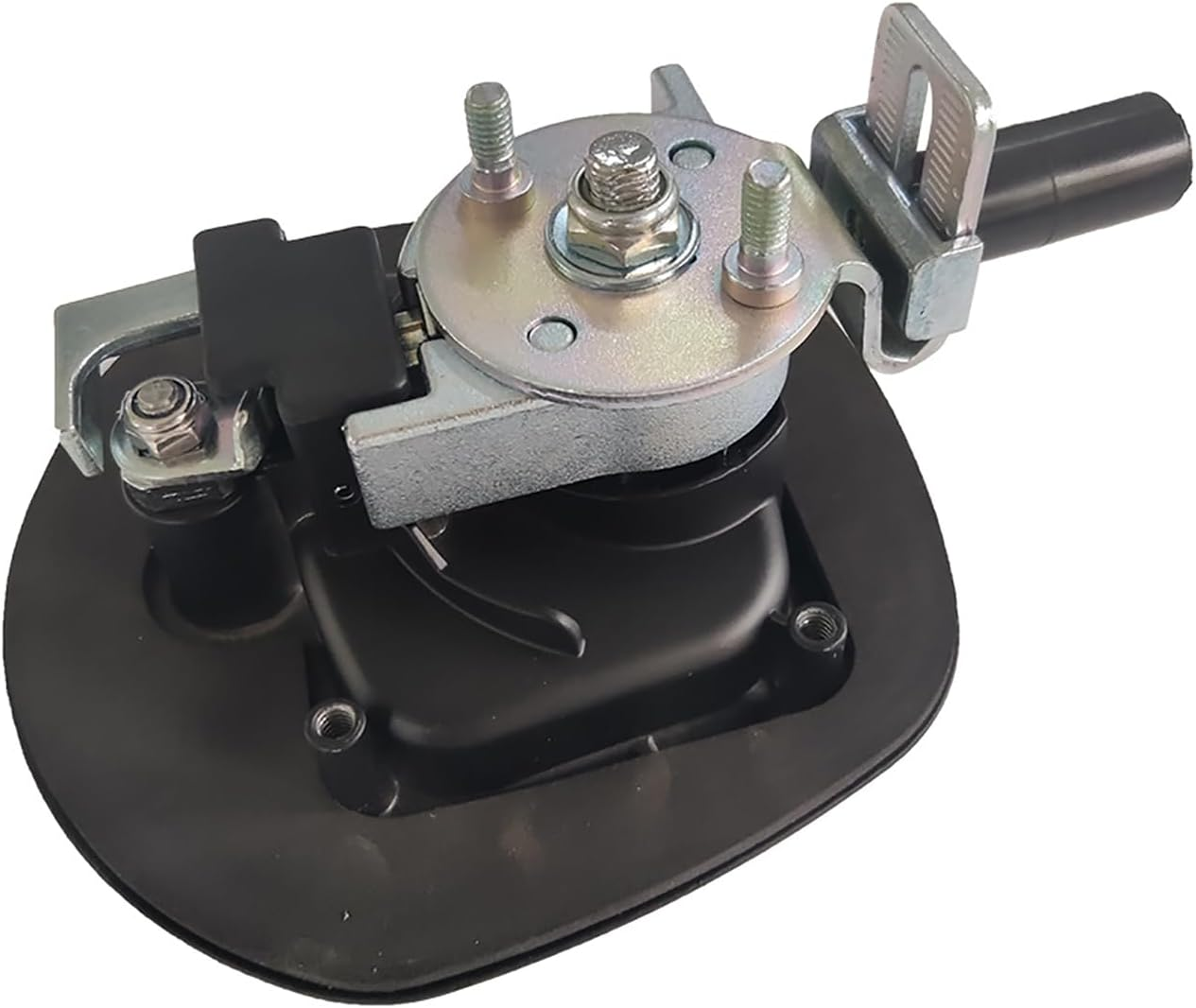 MAX COOL 1X Truck Toolbox Lock Black Recessed Folding T Lock Handle Trailer Toolbox Drop T Whale Tail Replacement Locks for Truck Camper Trailer image number 6