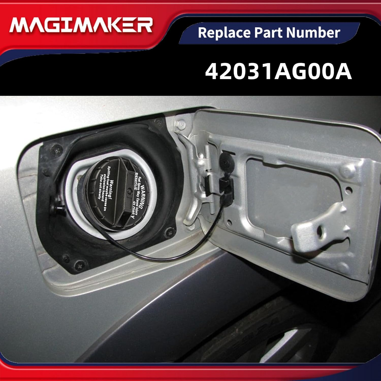 Magimaker 42031AG00A Fuel Cap Gas Cap Fuel Tank Cap Compatible with Subaru Tribeca 2008-2012 & Legacy 2005-2009 & Outback 2006-2009 & B9 Tribeca 2006-2007 image number 4