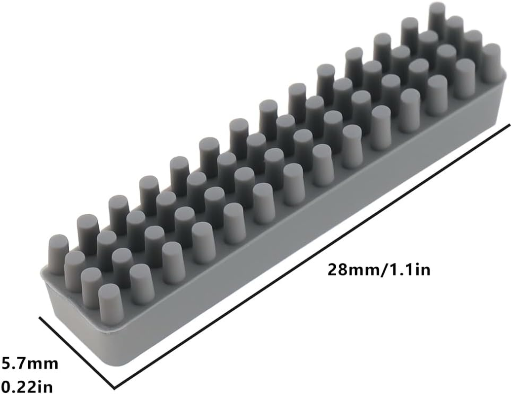 SING F LTD 6X Nozzle Silicone Brush 3D Printer Accessories Compatible with Bamboo Lab A1 Mini Cleaning Filament Wiper Nozzle Assembly image number 2