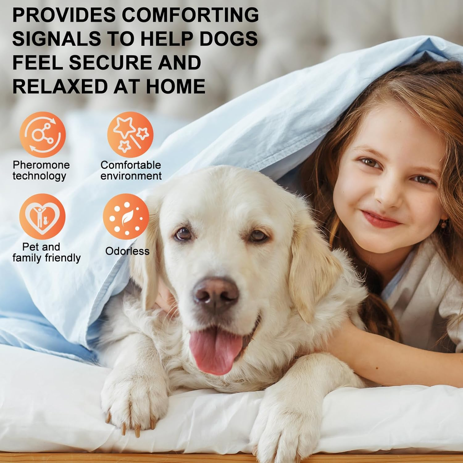 Dog Calming Pheromone Diffuser, Pet Calming Diffuser for Dog Anxiety Relief 4 Refills,Anxiety Relief Reduce Aggression Fighting Barking Stress Calm Relaxing (4) image number 6