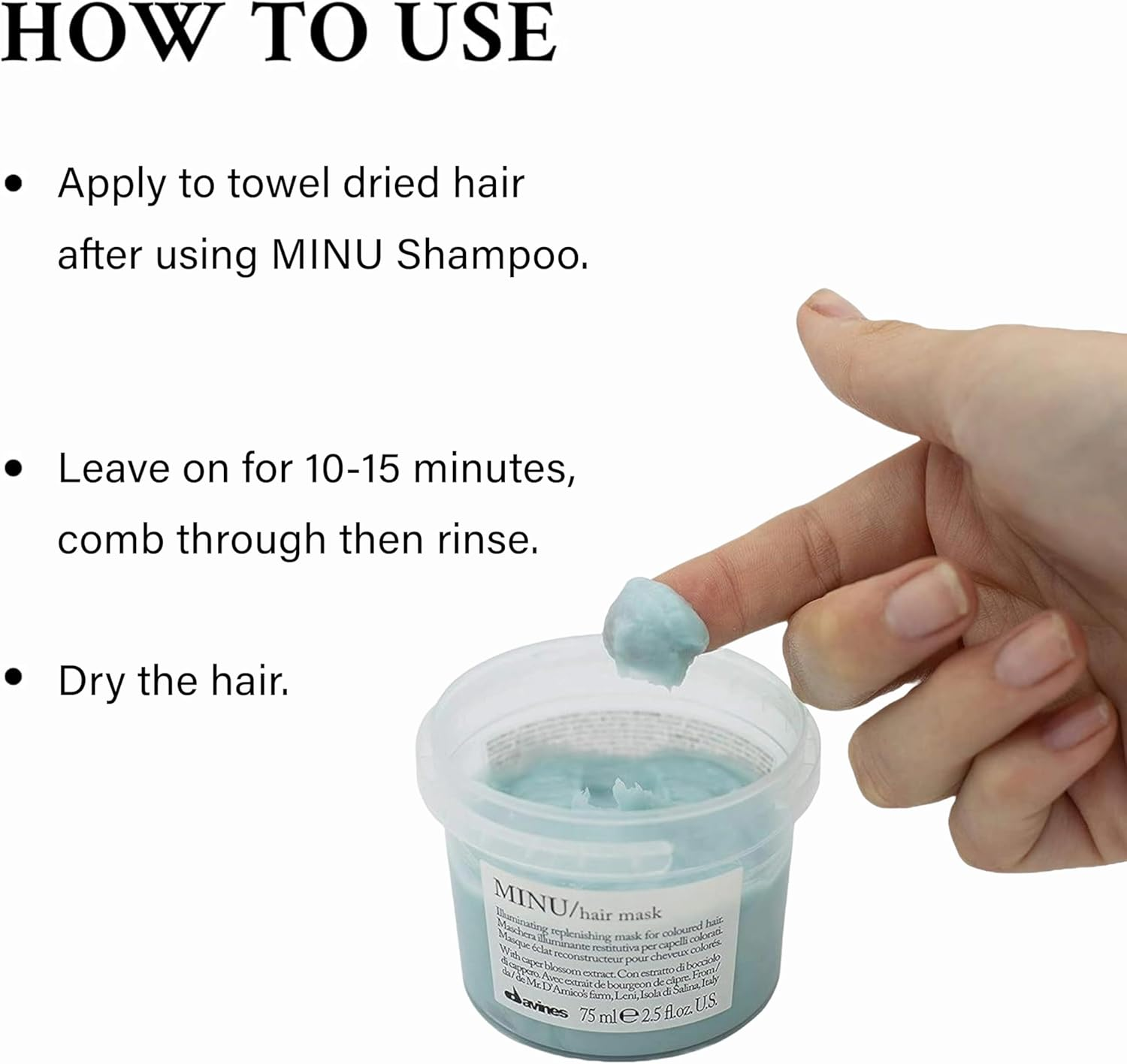 Davines Minu Hair Mask, 8.45 Fl Oz image number 1