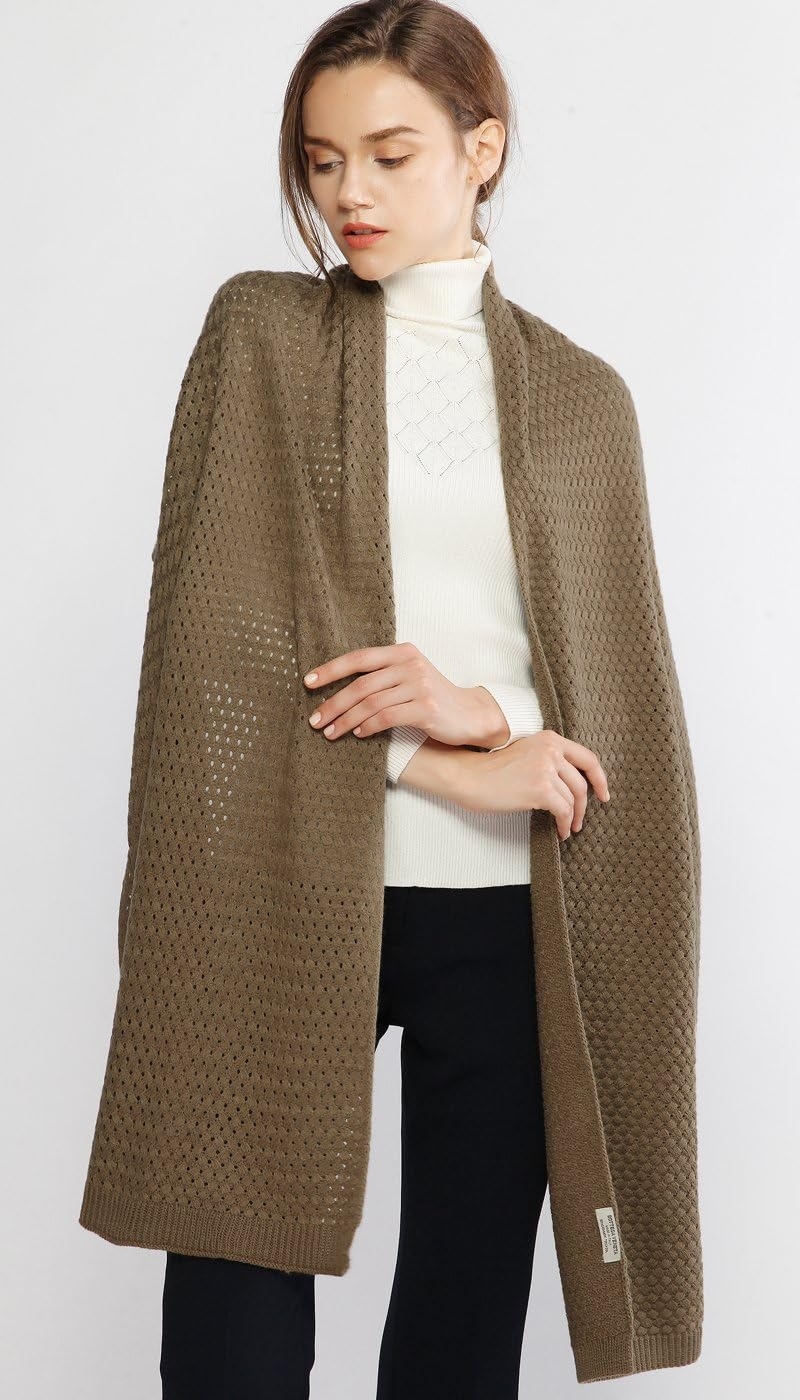 RIIQIICHY Womens Winter Scarfs Cold Weather Chunky Knit Scarf Warm Thick Scarf Long Large Oversized Scarves