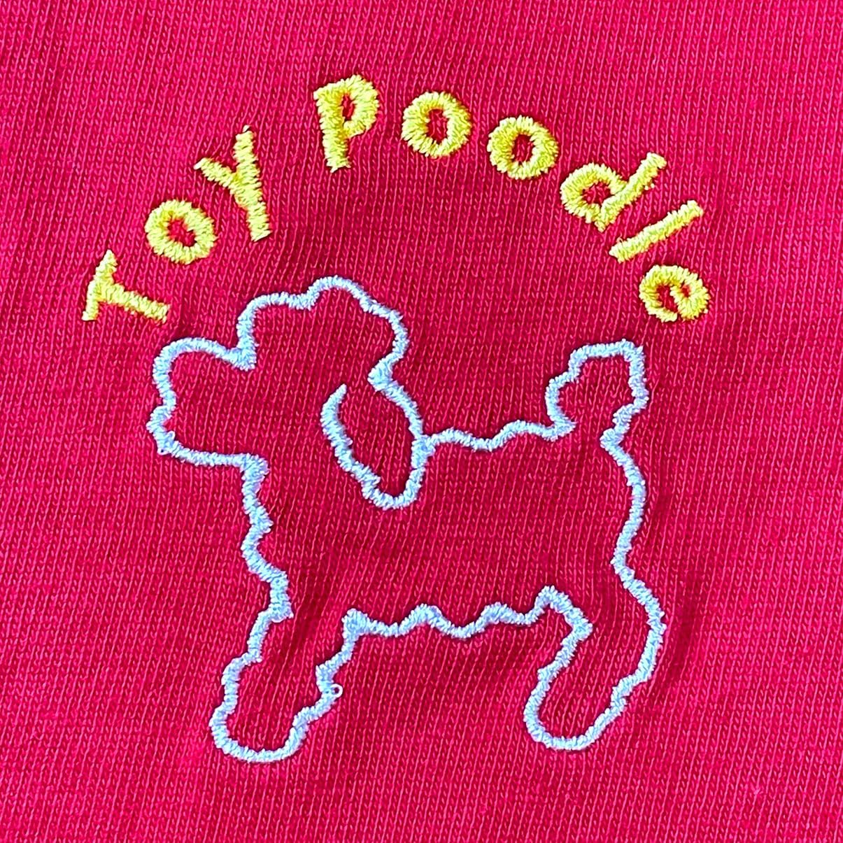 ニックナック Nickknack Heart Full Pet Paseo T-Shirt RD M Toy Pooh [02009-02] Guide Dog Support Product Red image number 3