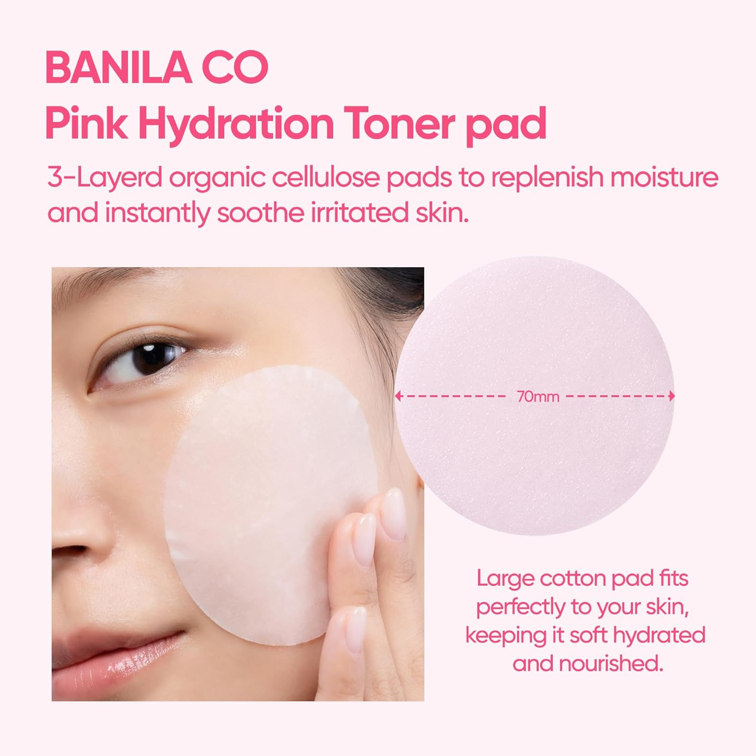 Banila Co Clean It Zero Pink Hydration Toner Pad image number 6