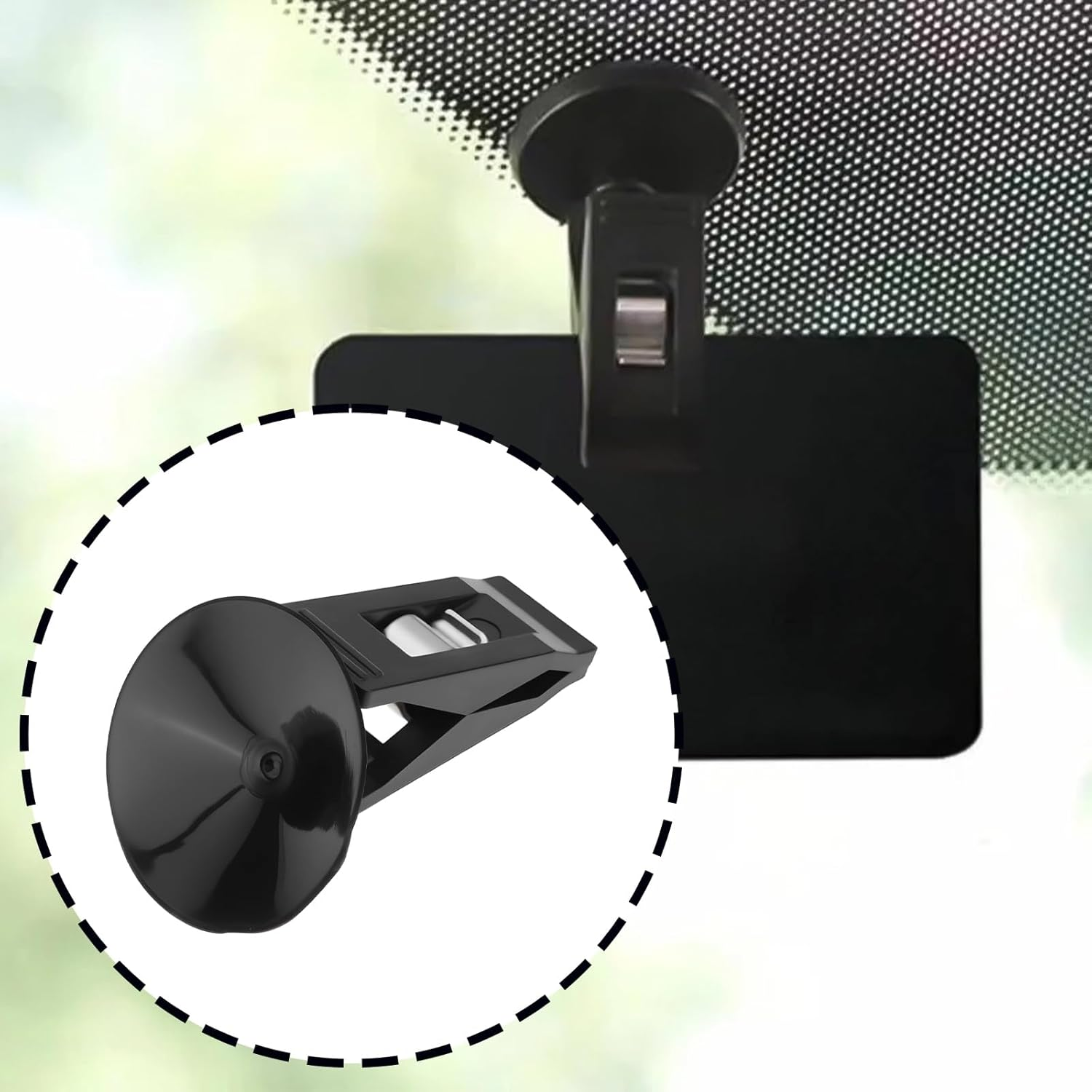 Emagtech 2 Pair 30Mm Car Windshield Parking Card Ticket Holder Clip for Windshield Visor Cards image number 4