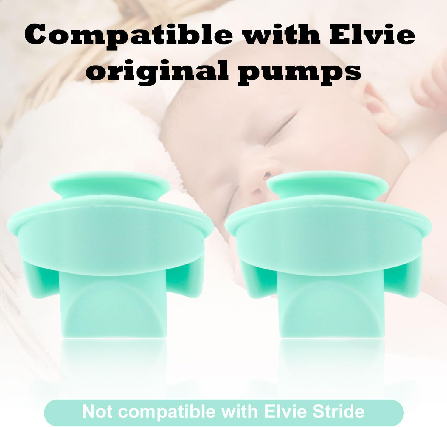4Pcs Silicone Duckbill Valves for Elvie Wearable Breast Pump, Non-Original Breast Pump Parts Replacement Compatible with Elvie Pump Accessories Use with Pump Seals image number 3