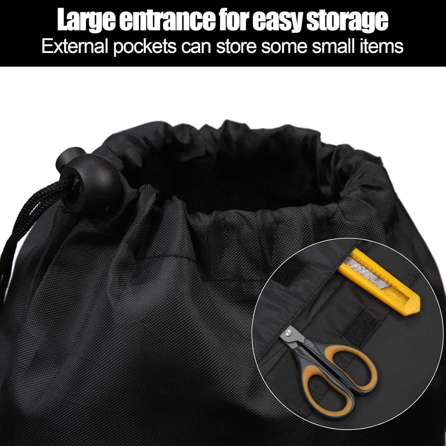 PEUTIER 6Pcs 43X9In Camp Chair Replacement Bag, Foldable Folding Chair Storage Bag with Carrying Strap & 2 Pockets Portable Camping Chair Bag for Outdoor Travel (Chair Is Not Included) image number 5