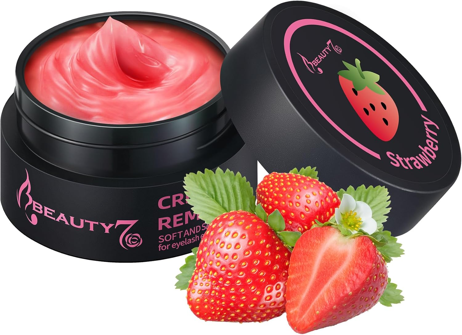 Beauty7 Eyelash Extension Remover Cream Lash Removal Cream Safe Fast Remove Eyelash Glue Low Irritation Pink 5G image number 6