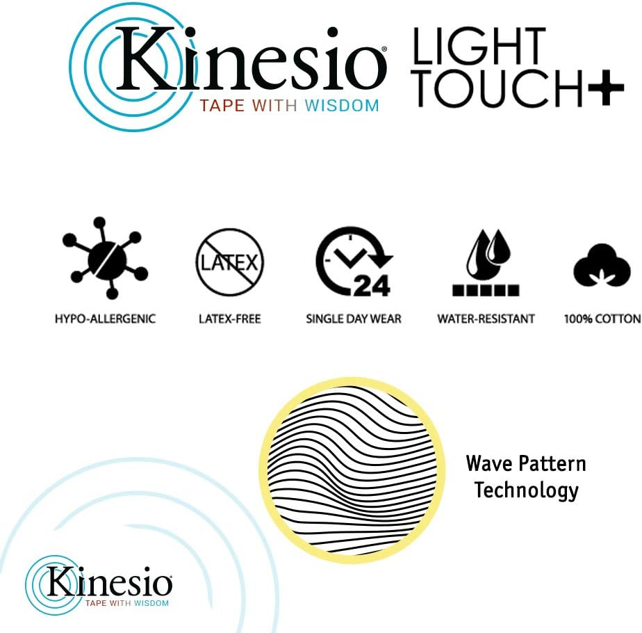Kinesio Tex Gold Light Touch Kinesiology Tape: 2 In. X 16.5 Ft. (Pastel Blue) - Himawari Yellow image number 6