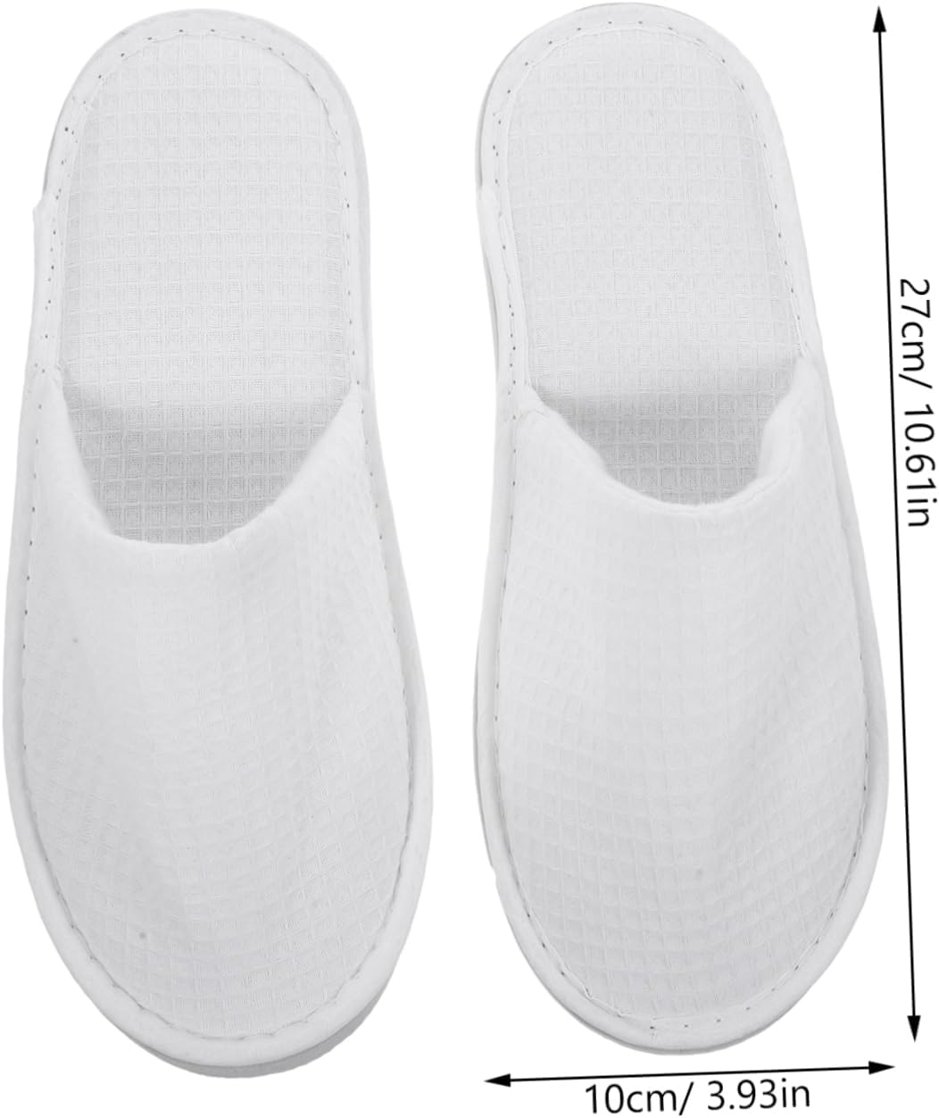 Healeved 2 Pairs Disposable Slippers Lightweight Breathable for Hotel Travel Salon Home Guest Use image number 1