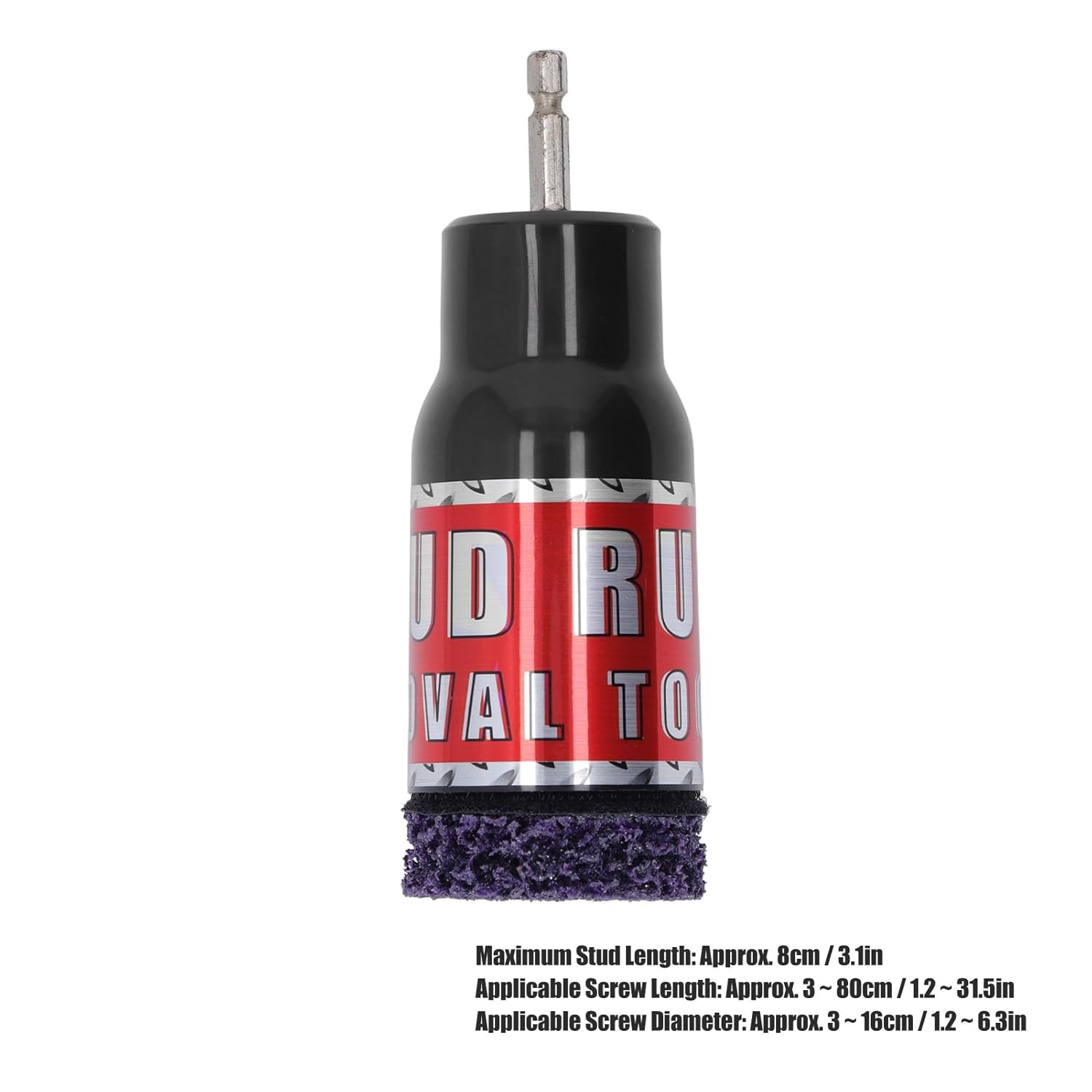 Removal Tool for Wheel Hub Stud Brake Drum with 1/2In Impact Wrench Electric Drill Use on Metal Surfaces Versatile Usage for Auto Repair Farm Equipment Maintenance Effective Design with Internal Wire image number 5