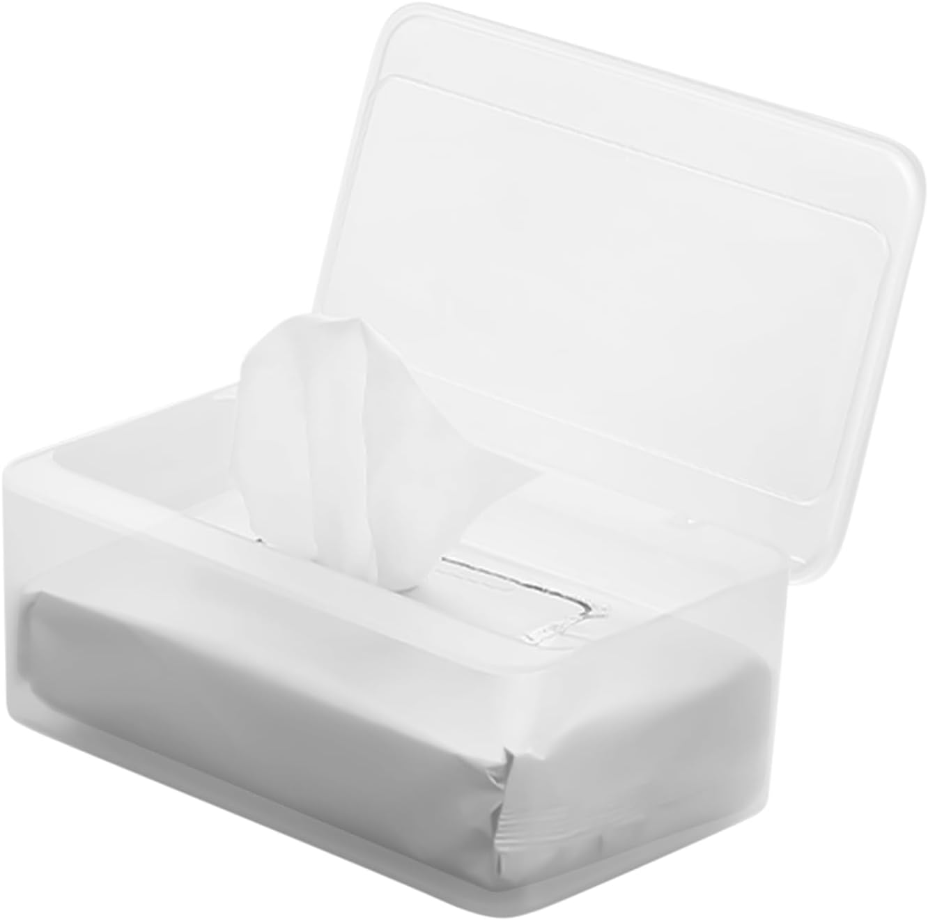 Wipe Dispenser | Baby Wipe Container,Reusable Tissue Paper Storage Case for Desk, Restaurant, Living Room, Toilet, Nursery, Bathroom, Bedroom, Counter, Home