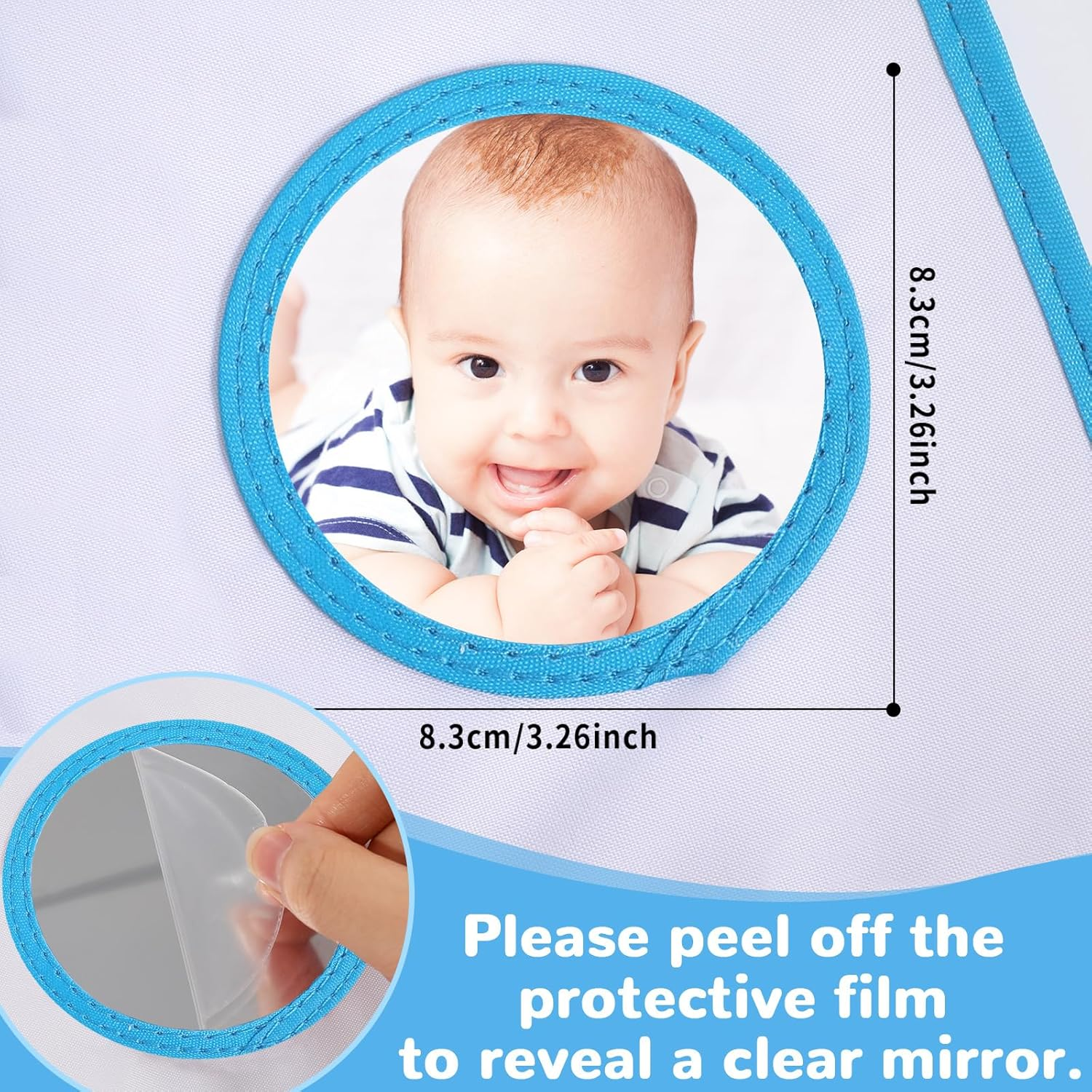 Baby'S My First Family Album Soft Photo Cloth Book Blue Heart My First Book of Photos Baby Memory Album Gift Holds 4X6 Pictures for Babies Newborn Toddler & Kids Baby Shower