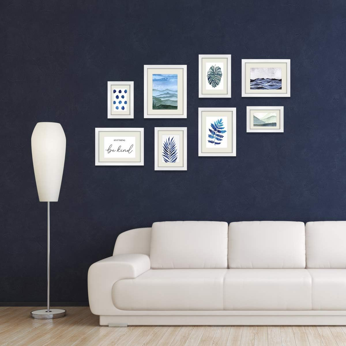 Q.Hou 4X6 White Picture Photo Frame, 3 Packs, Real Glass Front for Tabletop or Mount image number 5