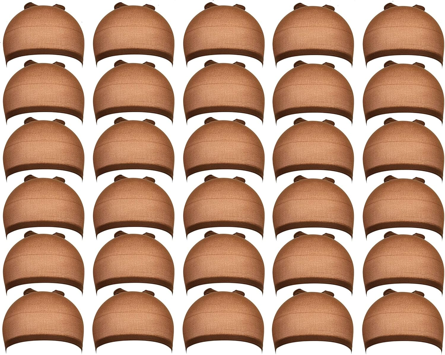 DEPHNARSA Stocking Wig Caps, 24 Pieces Stretchy Nylon Wig Caps Stocking Caps for Wigs Wig Caps for Women Men (E-Beige)