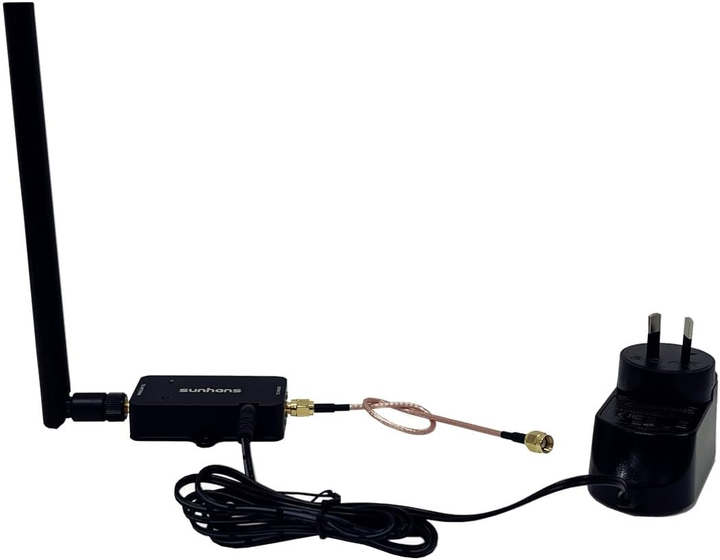 Sunhans Indoor Wifi Signal Booster SH24BTA-N 2.4Ghz 3000Mw 35Dbm 802.11B/G/N Drone Singal Extender Wifi Amplifier for Router, IP Camera, UAV, IP Cameras, RC Equipment