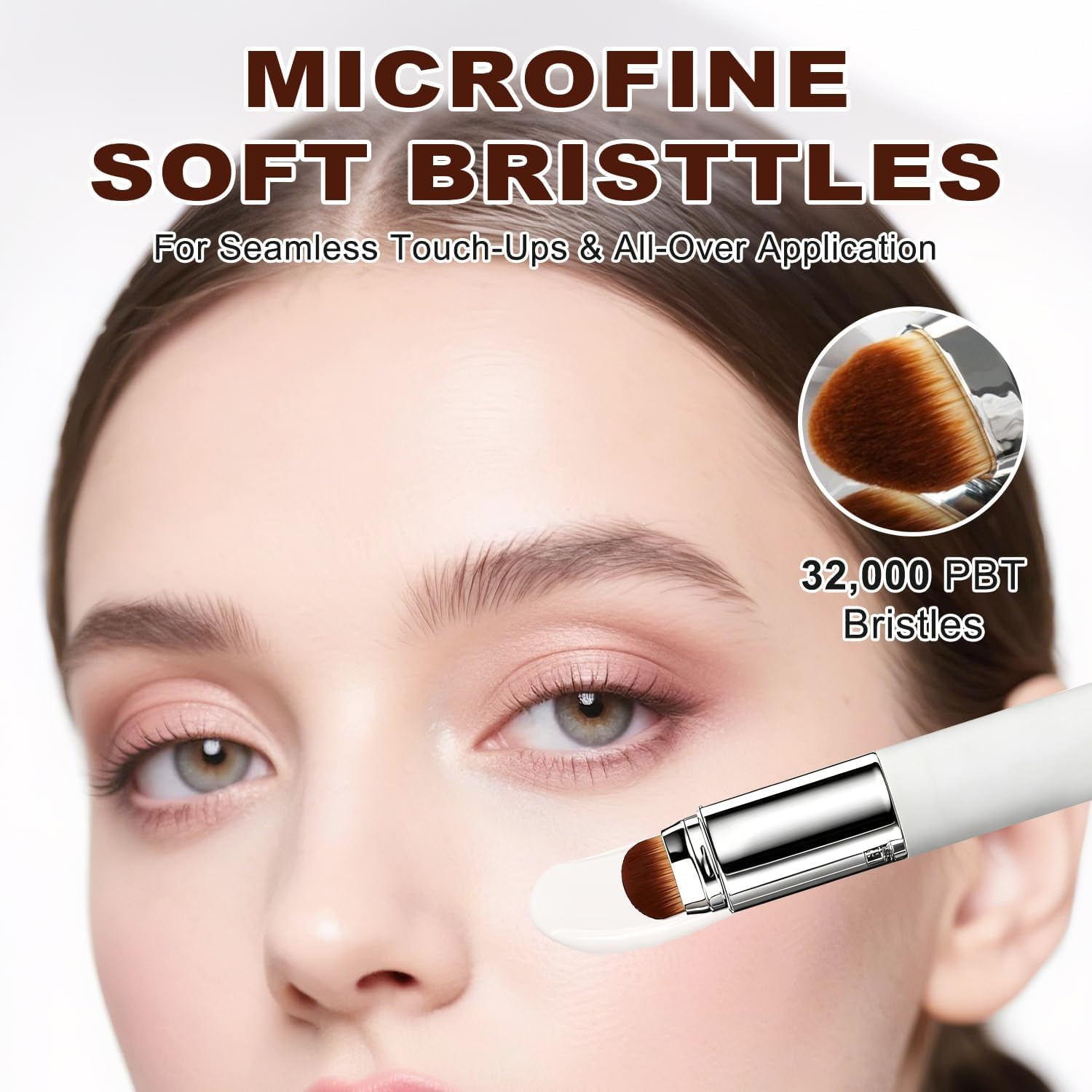 Blanc Cover Cream Stick, 2025 Upgraded Color Changing Foundation Stick, White Foundation Stick with Detachable Brush, Medium to Full Coverage Base Makeup (Dark Skin) image number 4