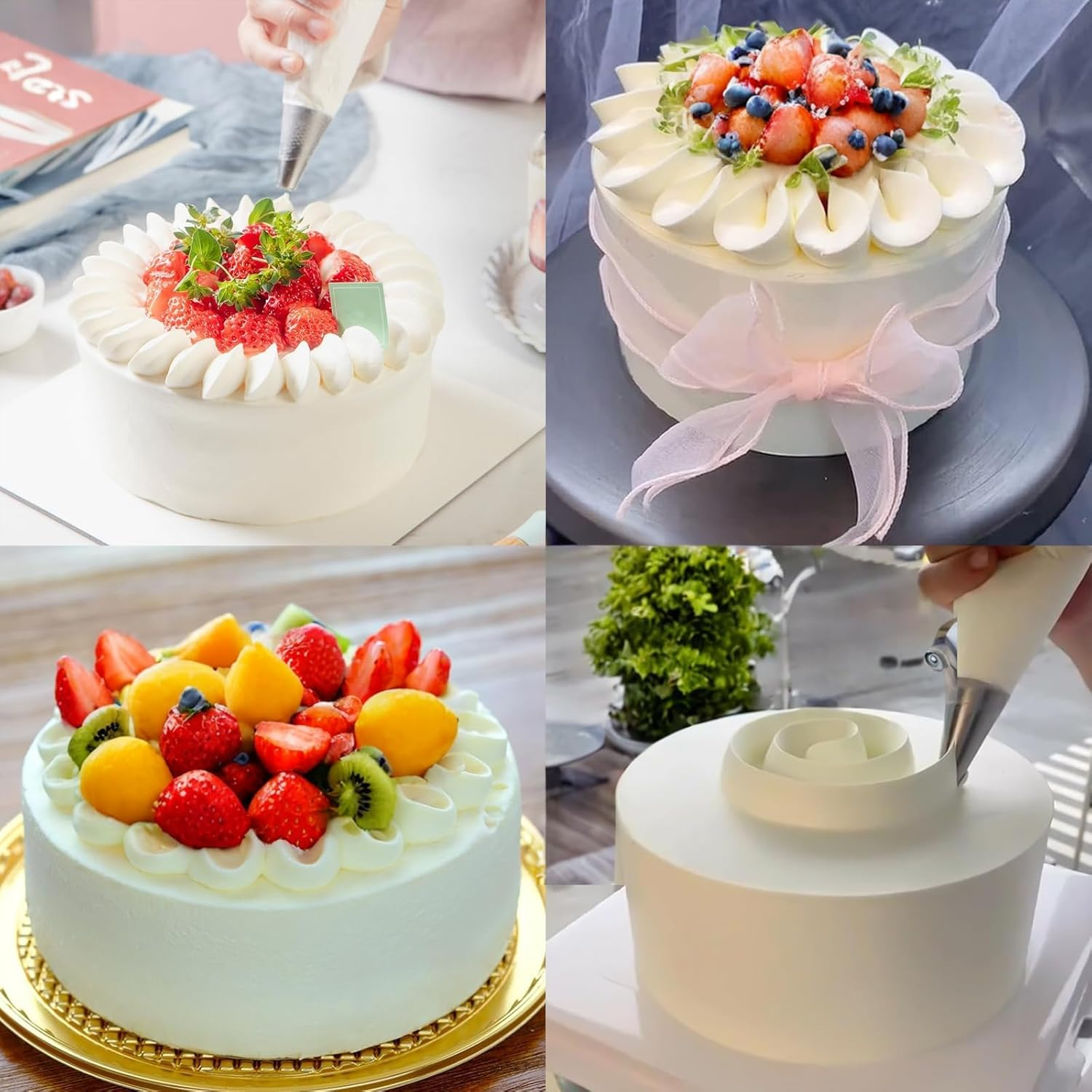 3 Pcs Piping Tips Set, V-Shaped Wave Nozzles for Pastry Decorating - Stainless Steel Kitchen Gadgets image number 6