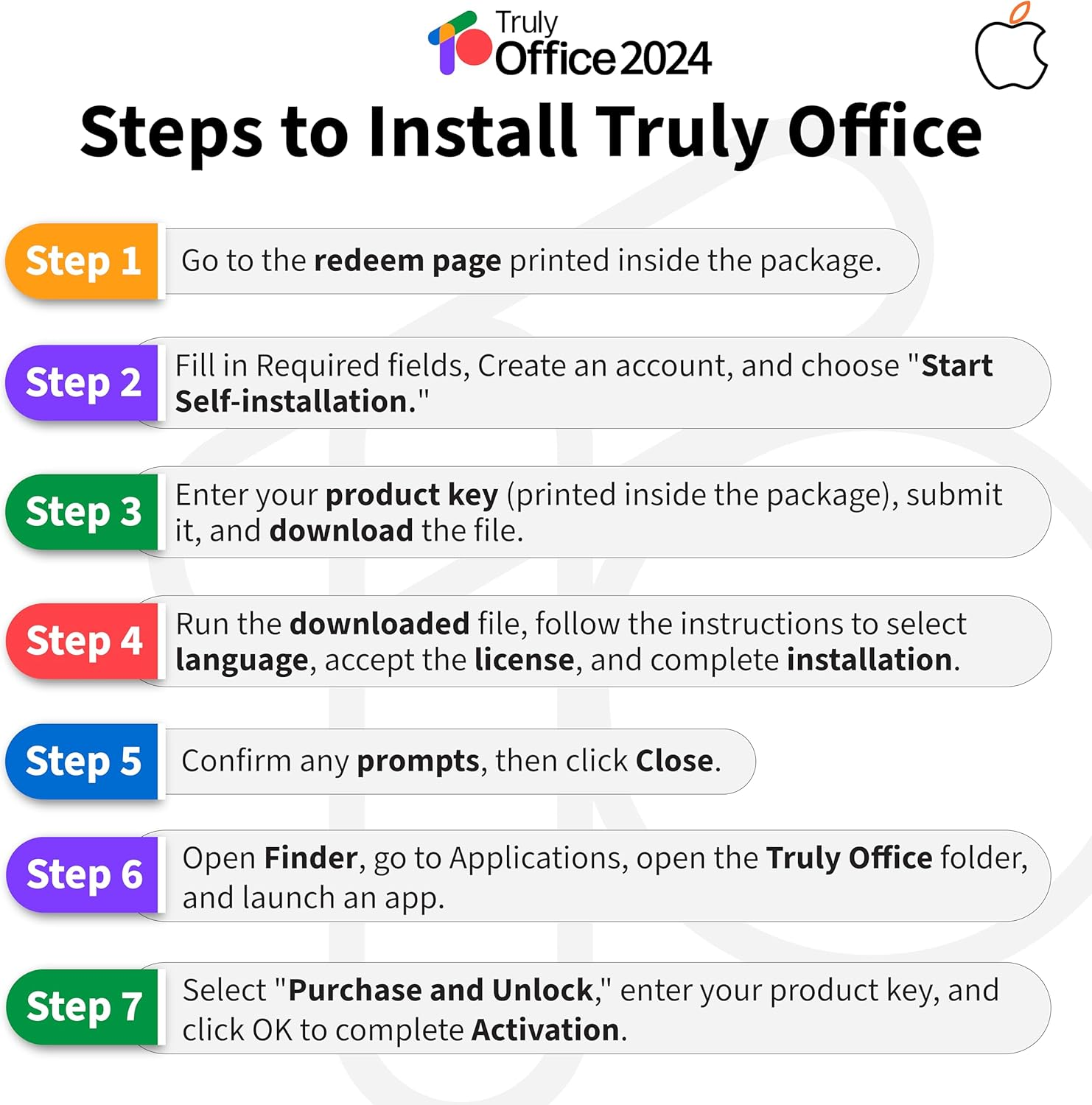 Trulyoffice 2024 Family Lifetime License | 4 in 1 All Access Trulyoffice Suite | Words, Sheets, Slides, and Cloud. (Mac) image number 2