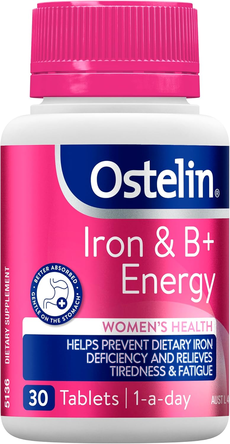 Ostelin Iron and B+ Energy 30 Tablets image number 2