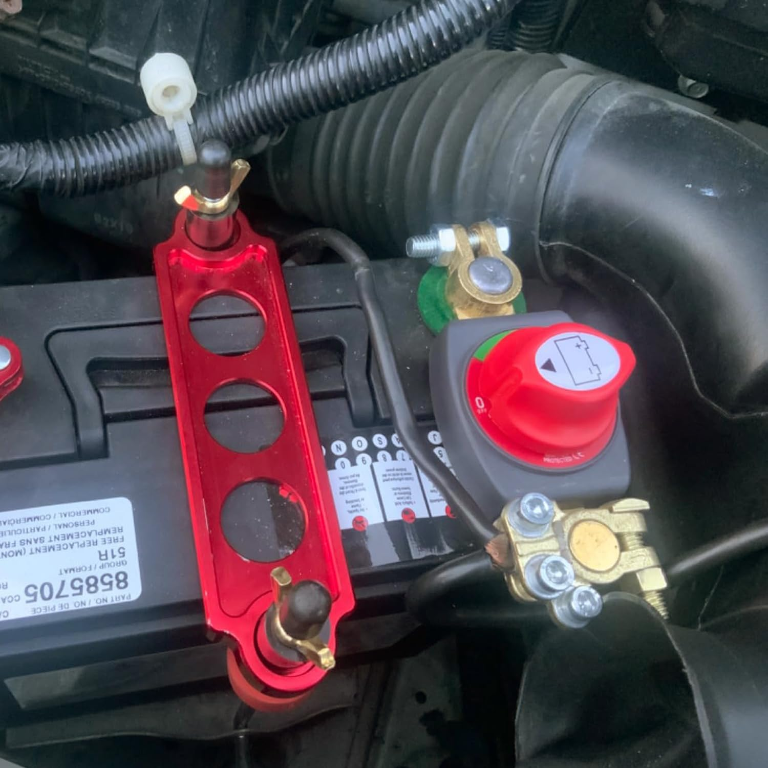 Top Post Battery Disconnect Switch, Battery Power Cut Master Switch Disconnect Isolator for Marine Boat Car Truck ATV Rv Vehicles Camper Trailer image number 6