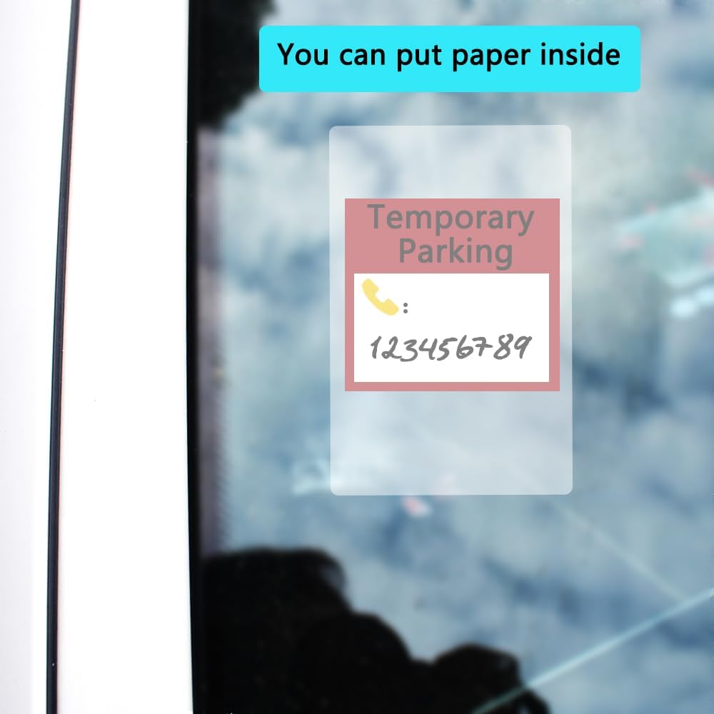 Sonku Windshield Applicator,8 Pack Static Cling for Stickers Easy Application, Removal and Re-Application - 3.8 X 5.8 Inch,Heat-Resistant image number 4