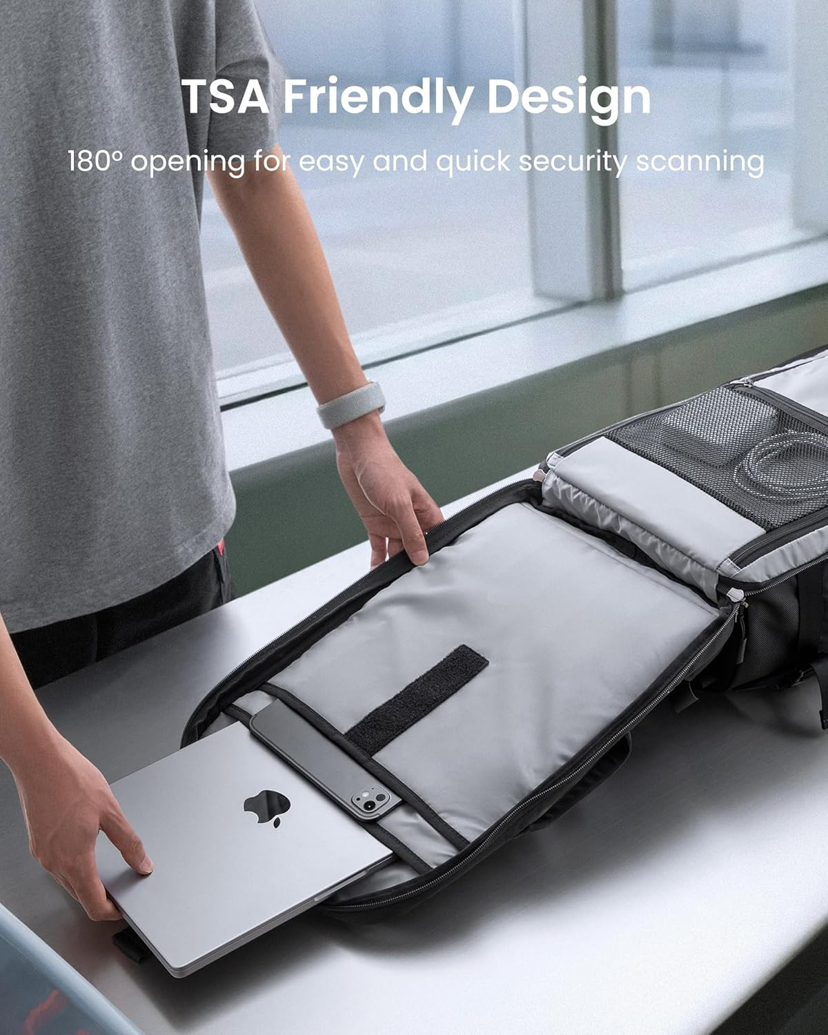 Tomtoc Carry-On Travel Backpack, Tsa-Friendly Flight Approved, Lightweight Business Rucksack, Water-Resistant Durable Bag for Vacation/Weekend/Overnight Trips, 28L/40L image number 2