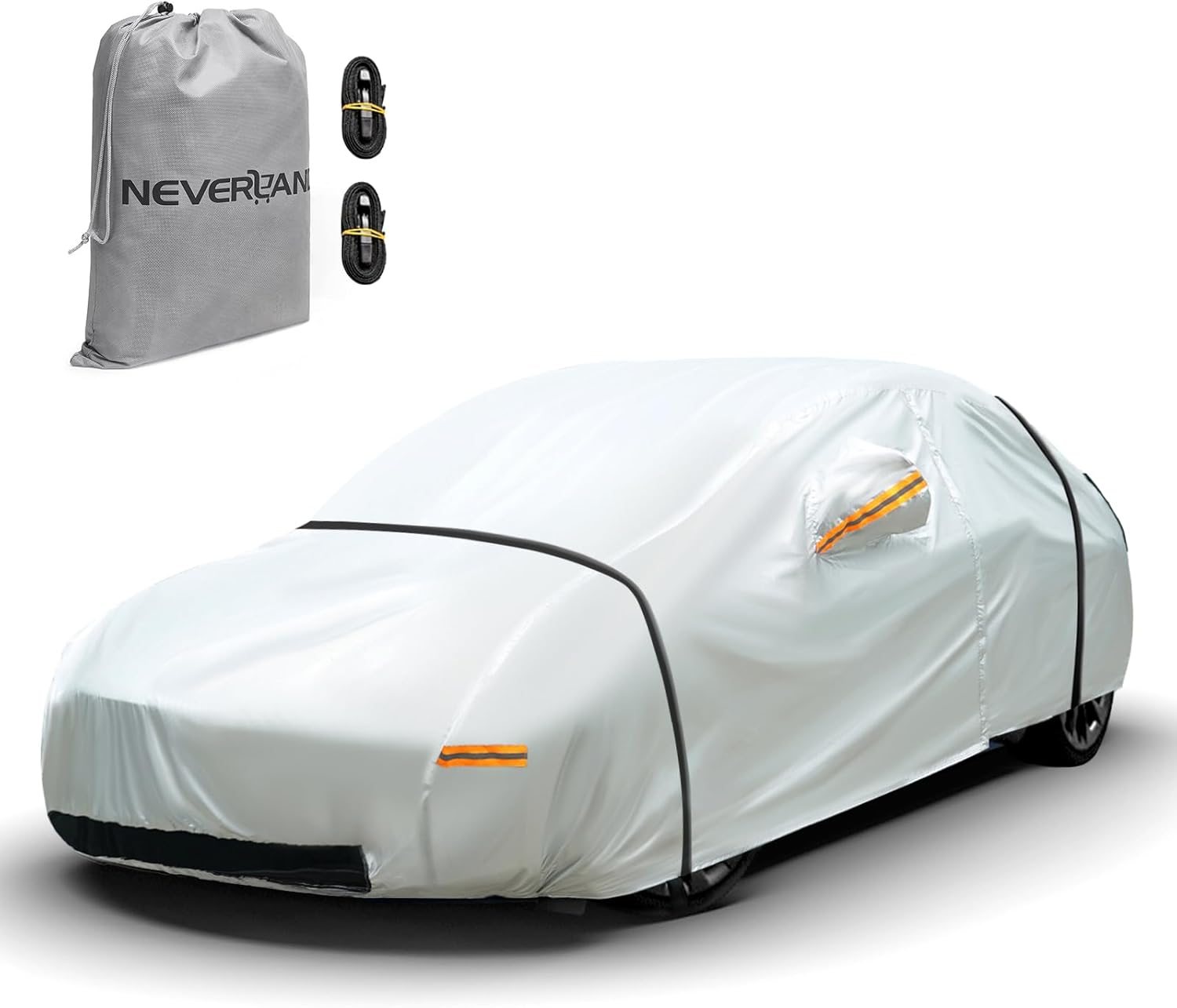Neverland Car Cover Compatible with Tesla Model Y 2017-2025, Outdoor Waterproof 300D Heavy Duty All-Weather Protection Full Model Y Car Cover with Ventilated Mesh Charging Port Storage Bag image number 3