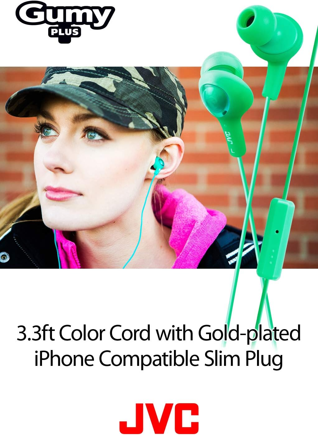 JVC HAFR6A Gumy plus Headphones (Blue) image number 5